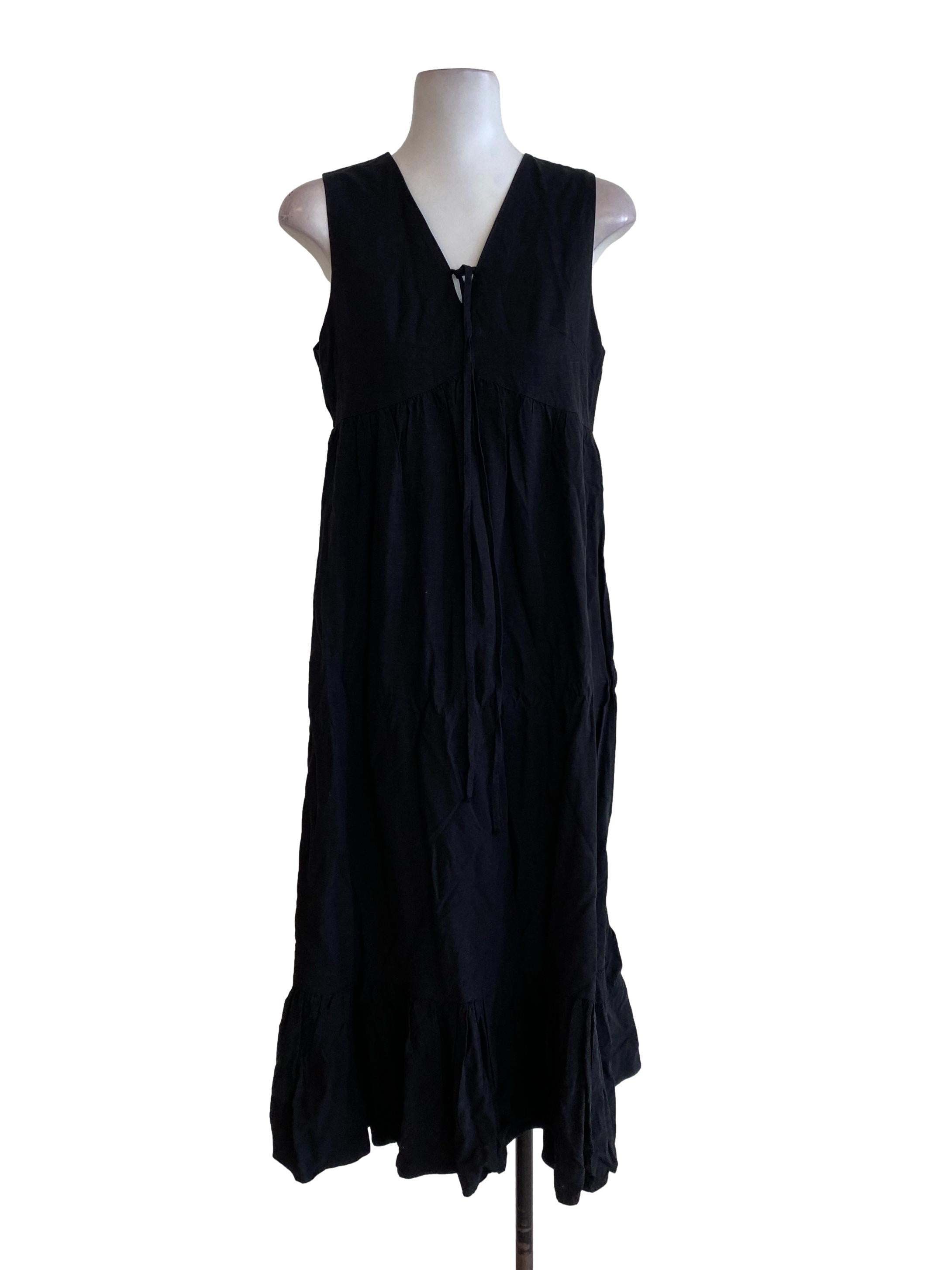 Black Blouson Dress TEM