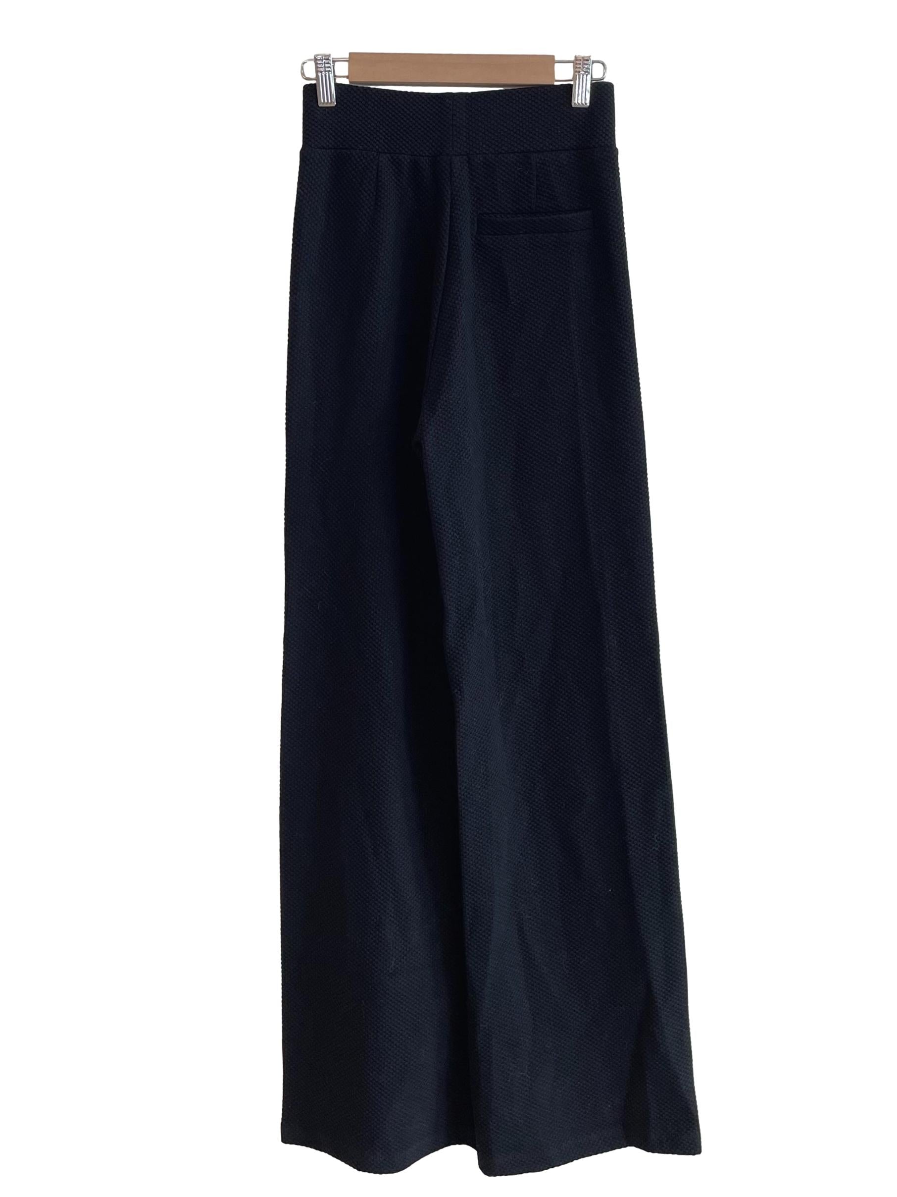 Charcoal Waffle High Waist Pants