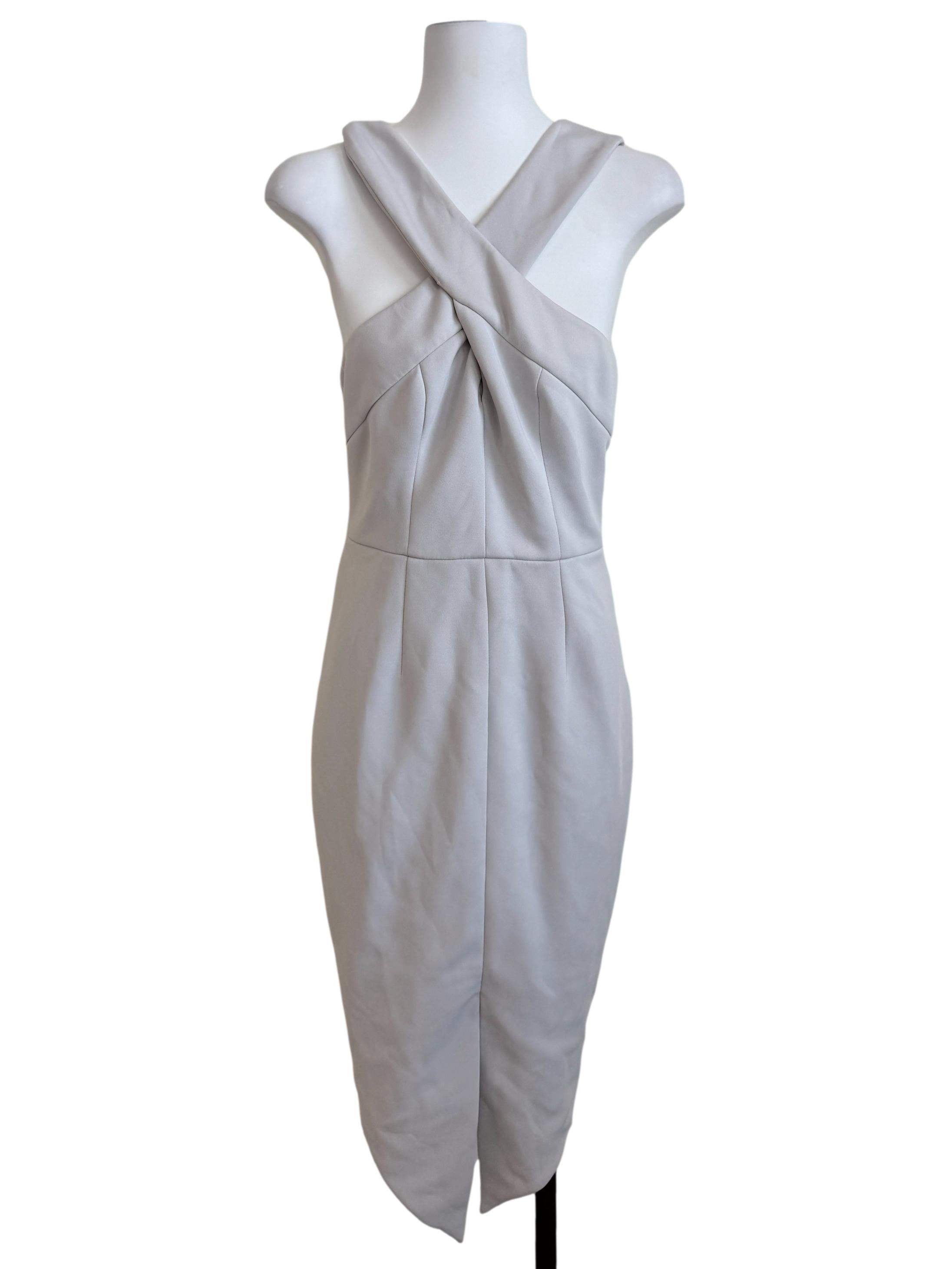 Cloud Grey Sheath Dress
