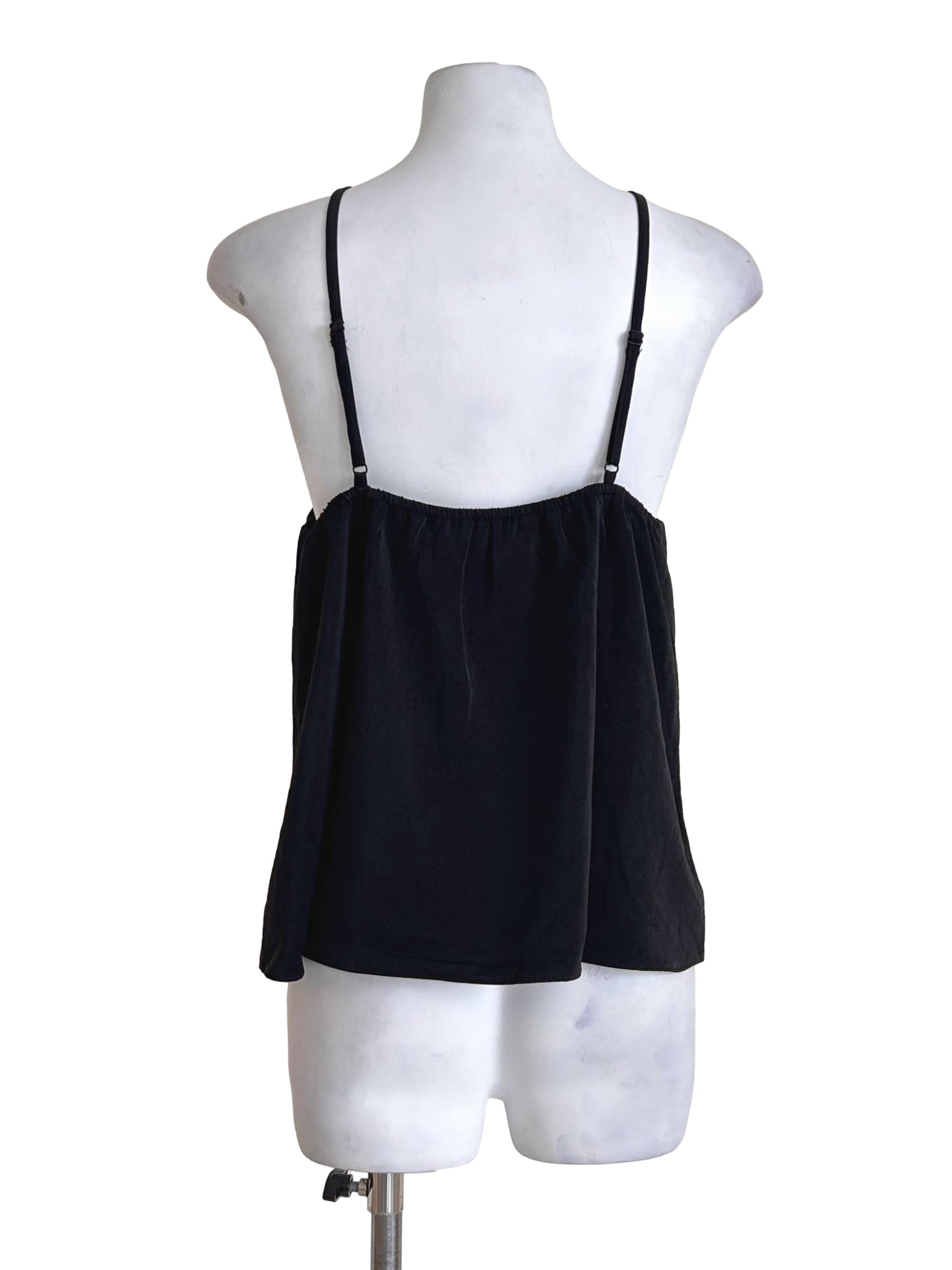 Black Cross Back Halter Top TWL