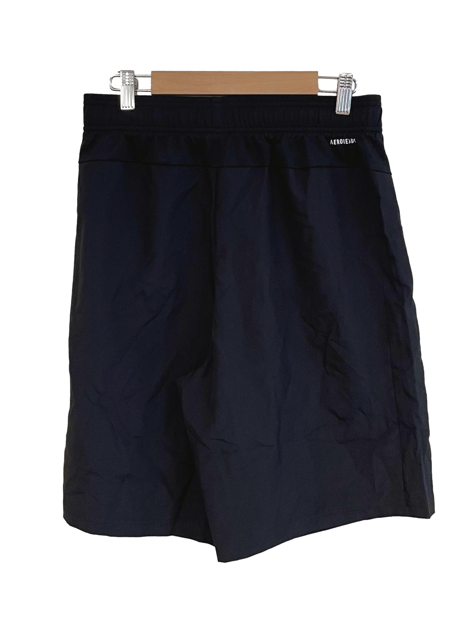 Black Logo Knee Shorts
