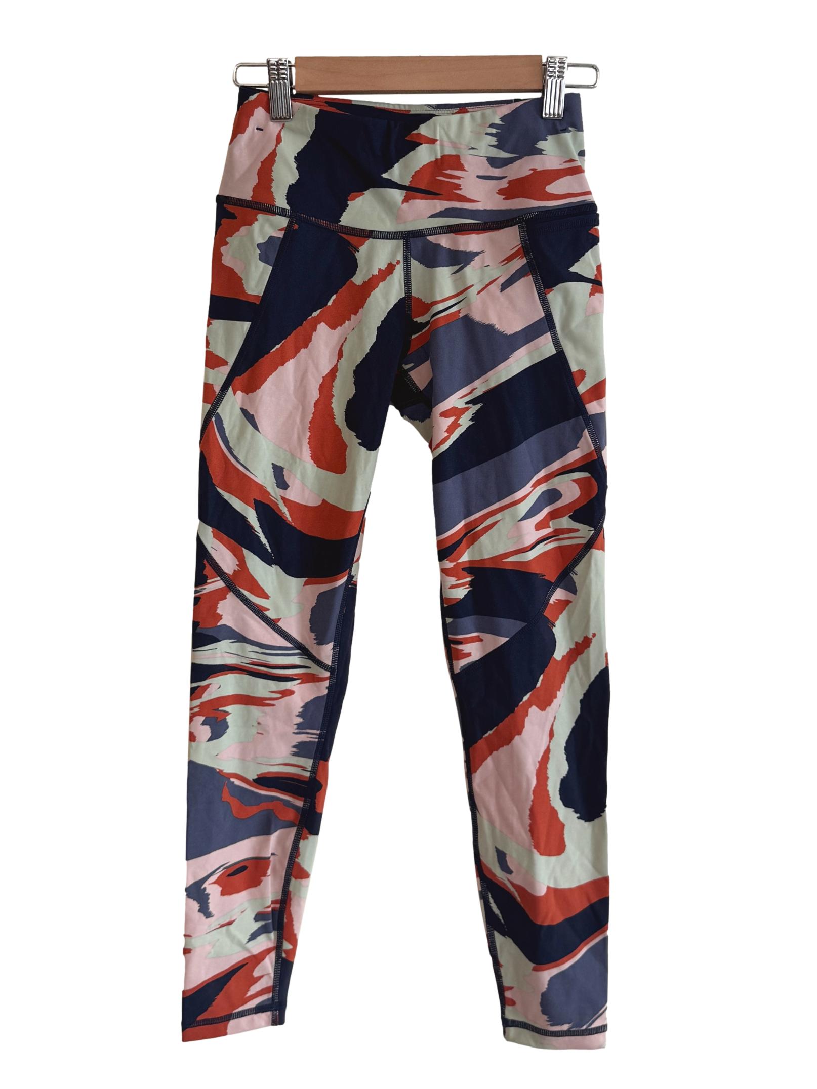 Blue Abstract Tights