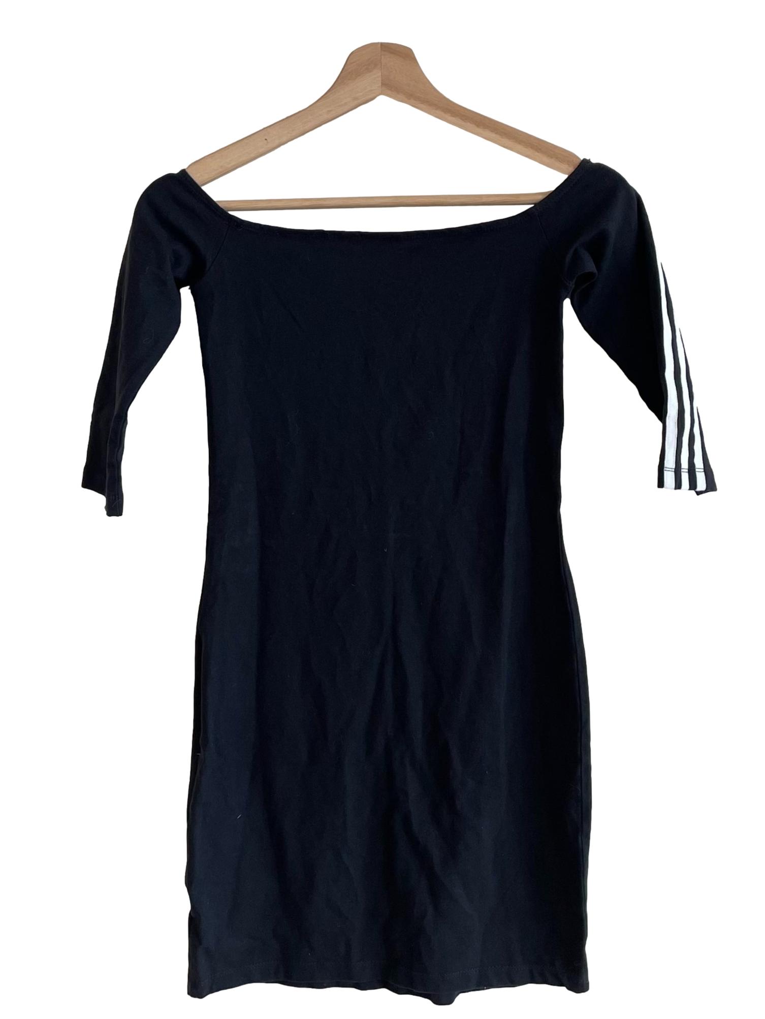 Black Square Neck Fit Dress