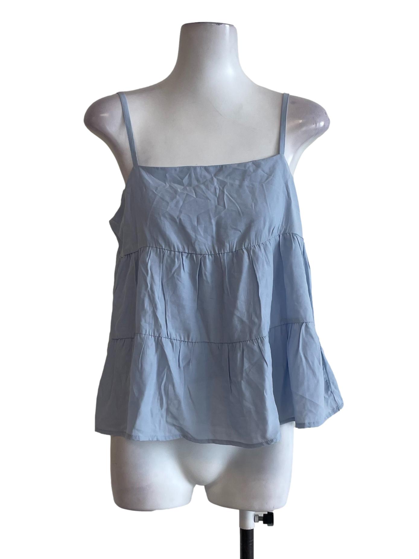 Light Blue Tiered Cami Top