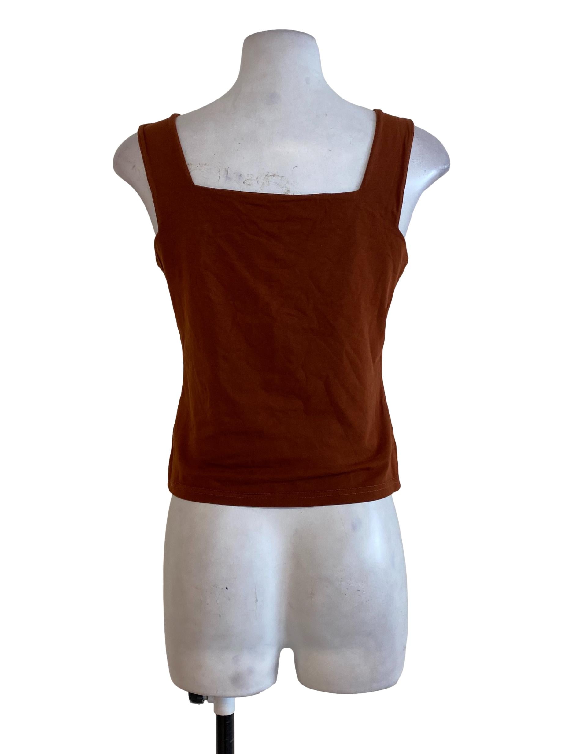 Bronze Square Neck Top TEM