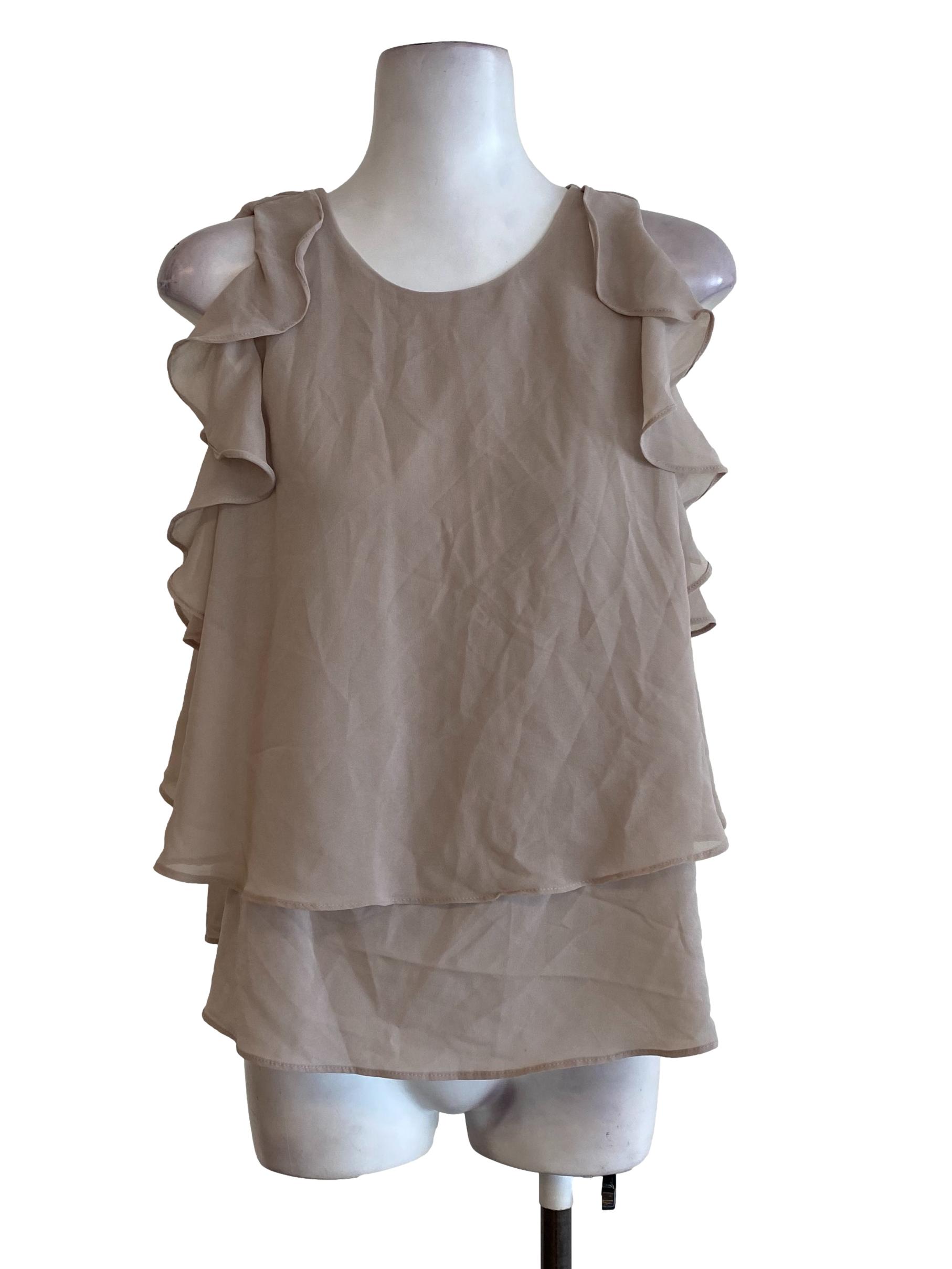 Bone Ruffle Top
