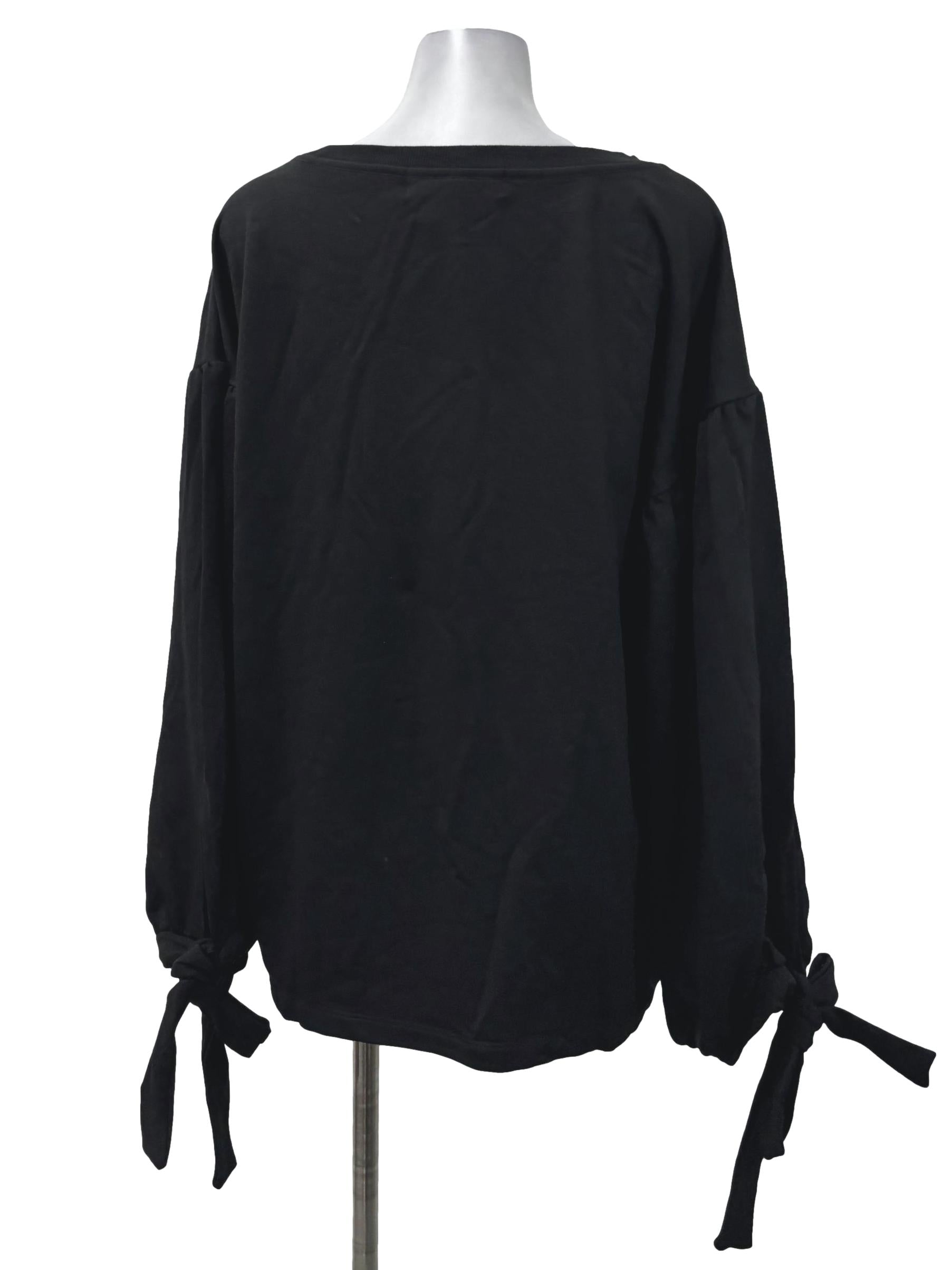 Black Roundneck Bejewelled Sweater