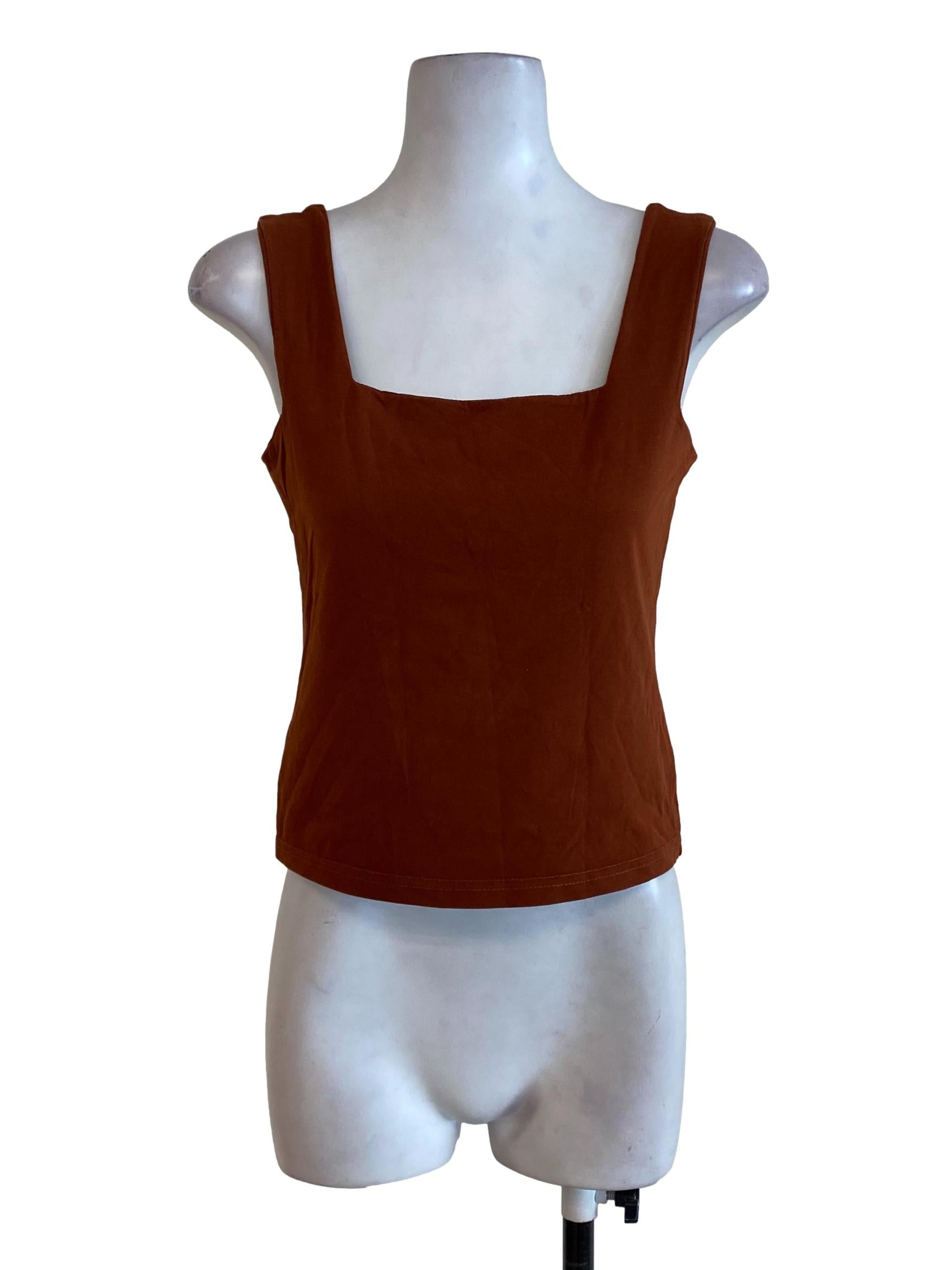 Bronze Square Neck Top TEM
