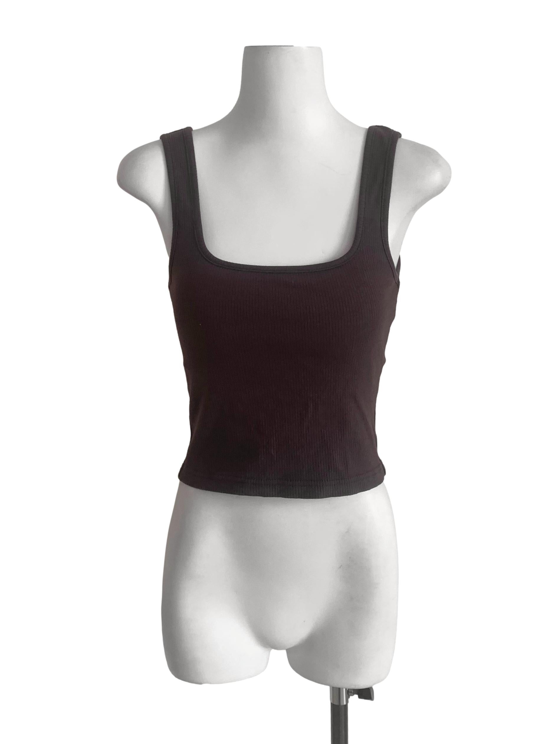 Wood Brown Tank Top