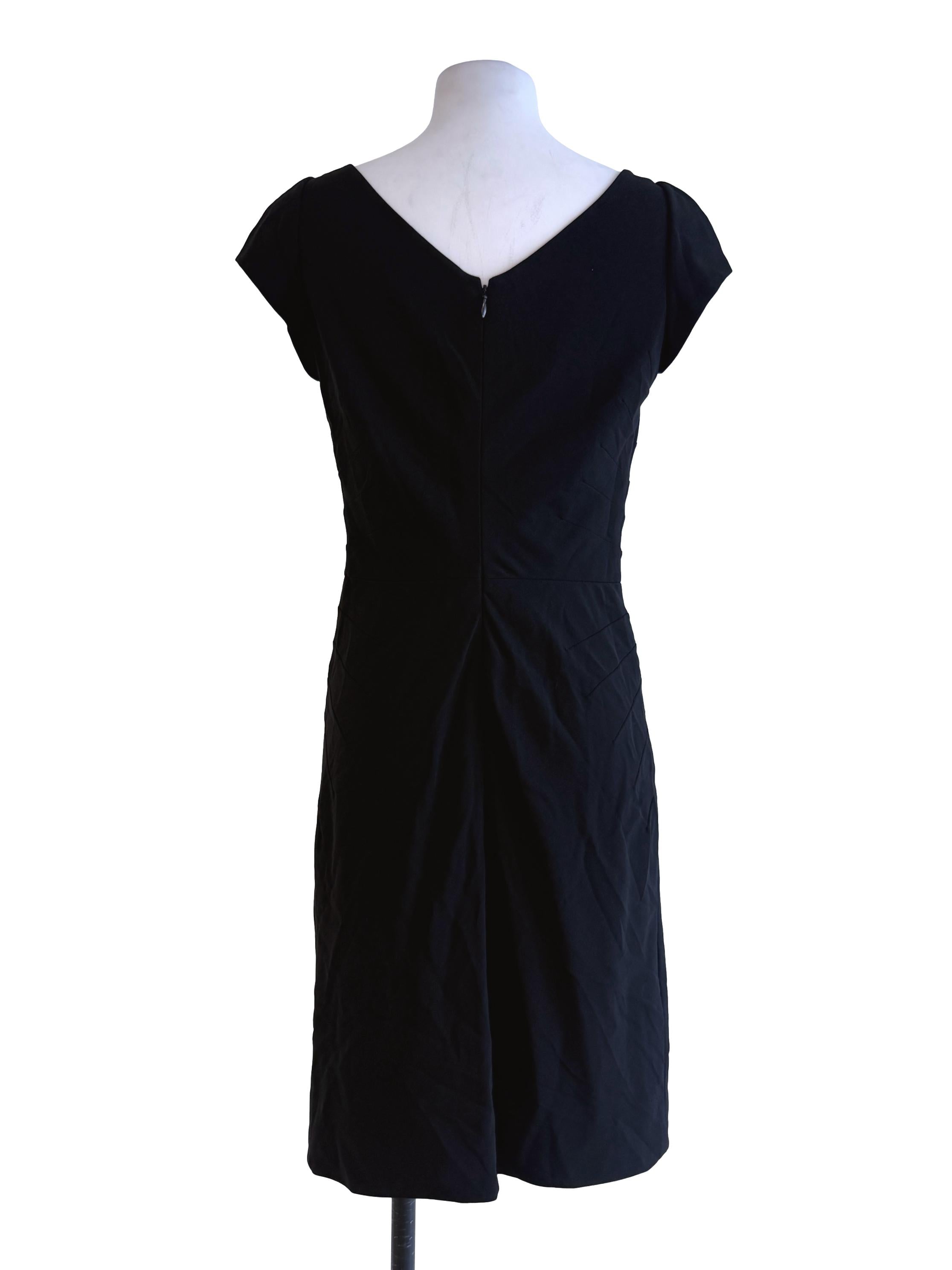 Black Plain Pencil Dress