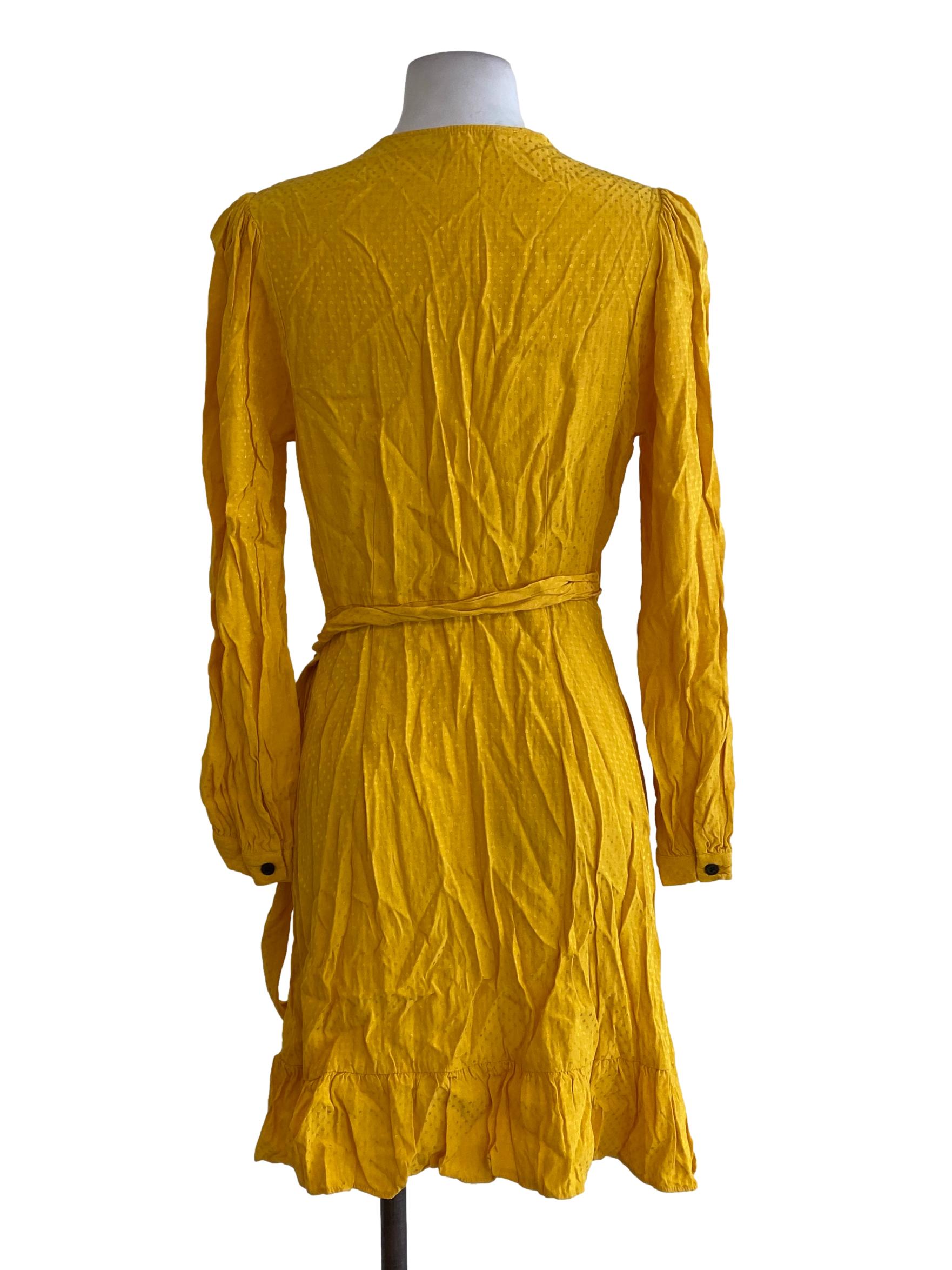 Yellow Wrap Dress