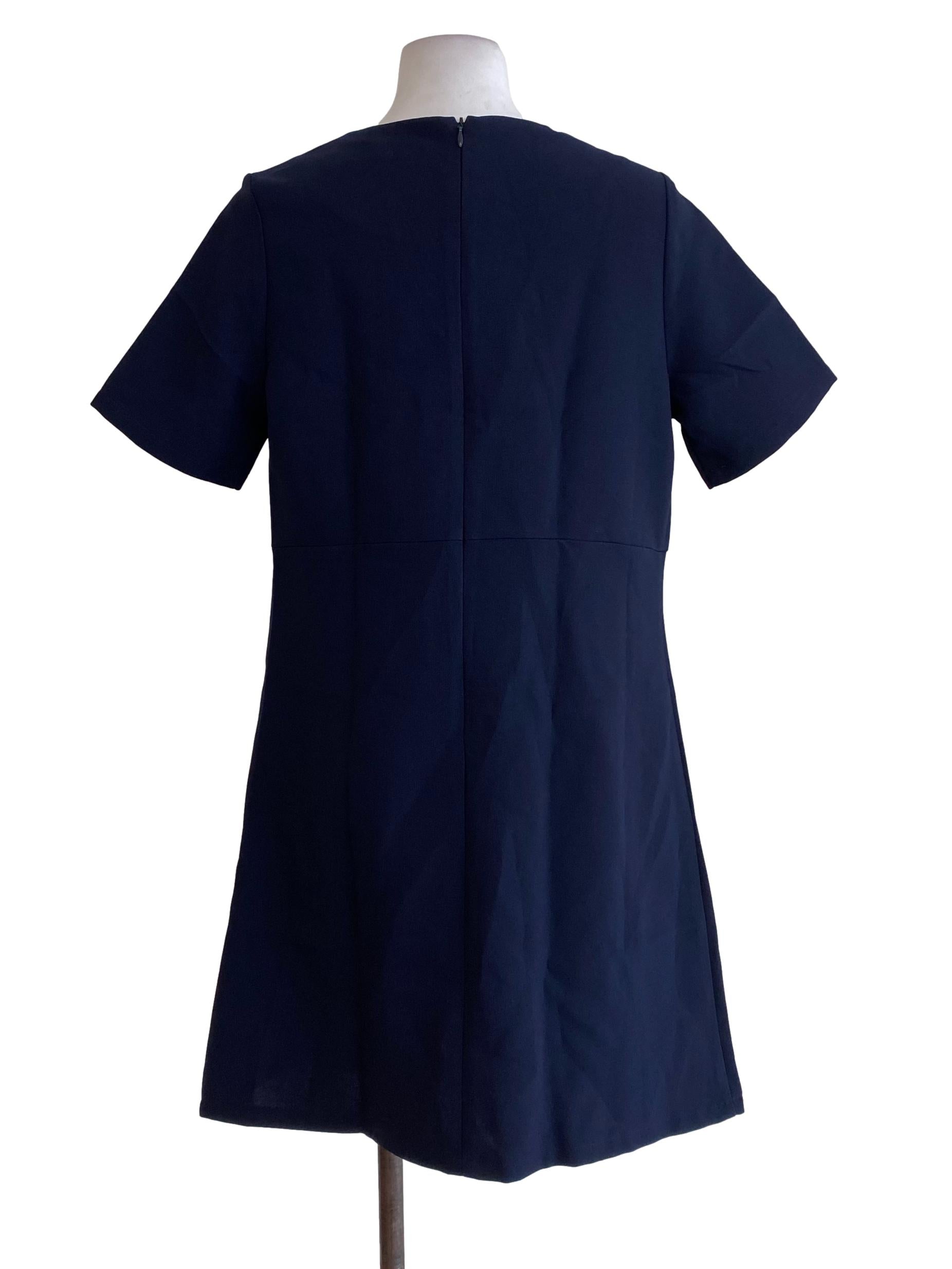 Navy Blue Sheath Dress