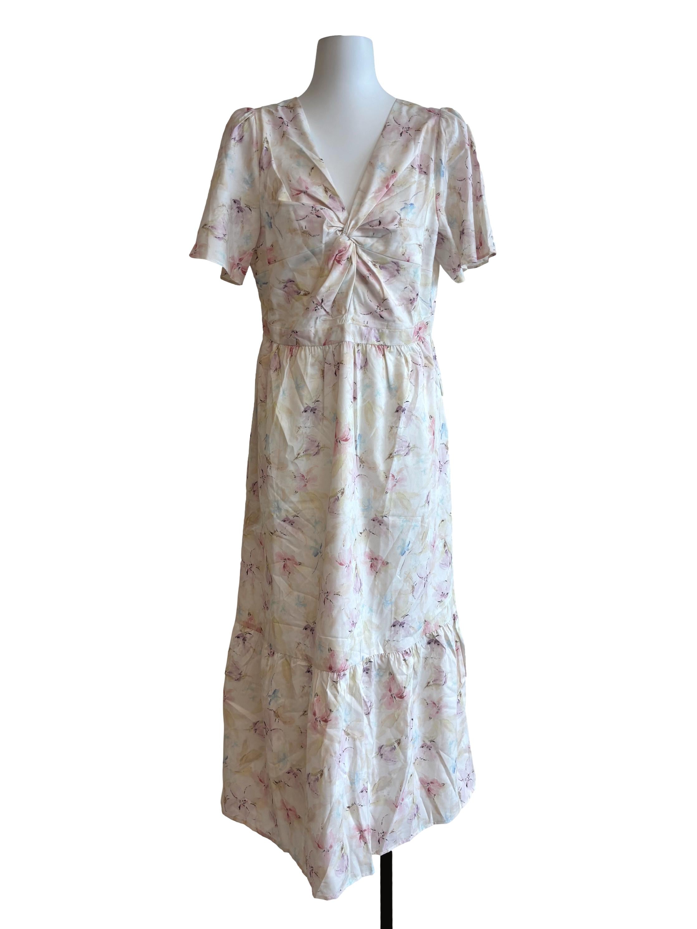 Ivory White Drop Waist Dress