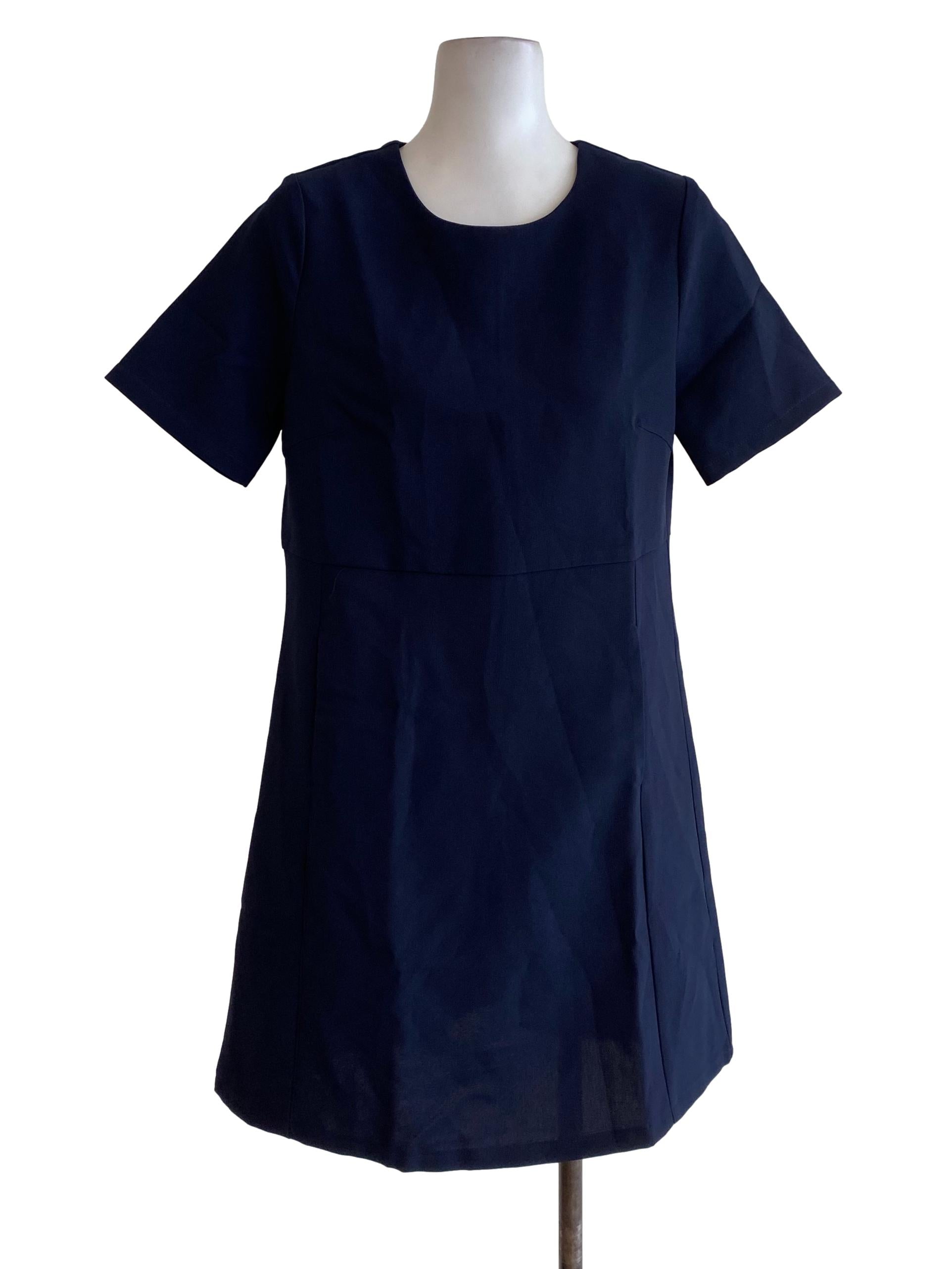 Navy Blue Sheath Dress