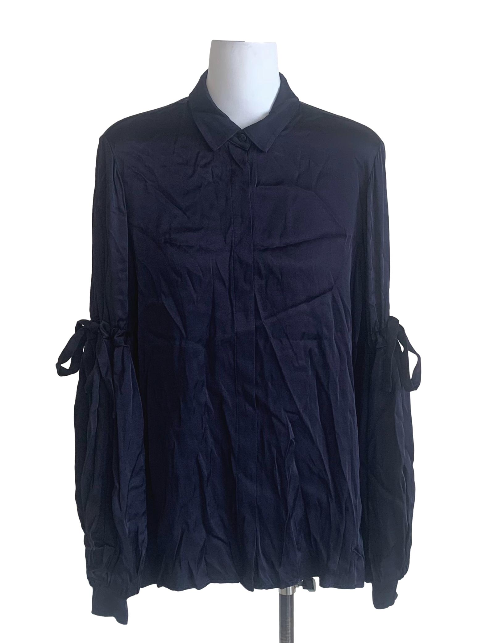 Berry Blue Collared Top
