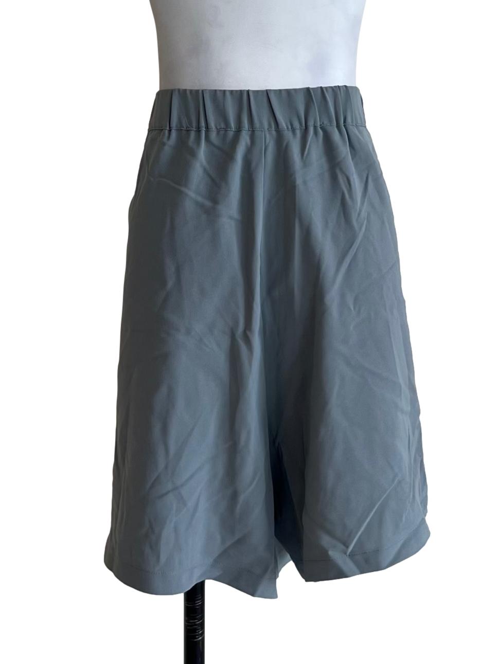 Stone Blue Plain Shorts