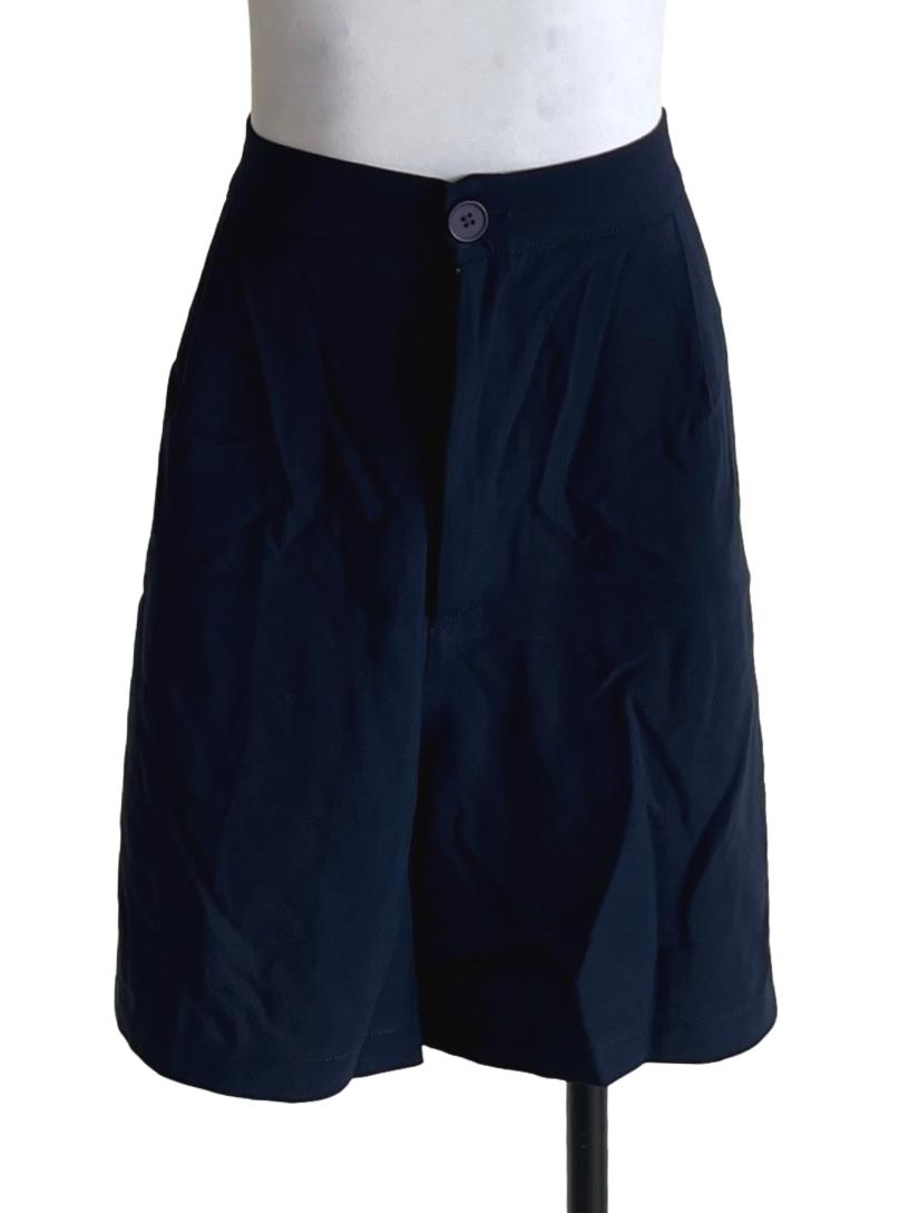 Navy Blue Plain Shorts