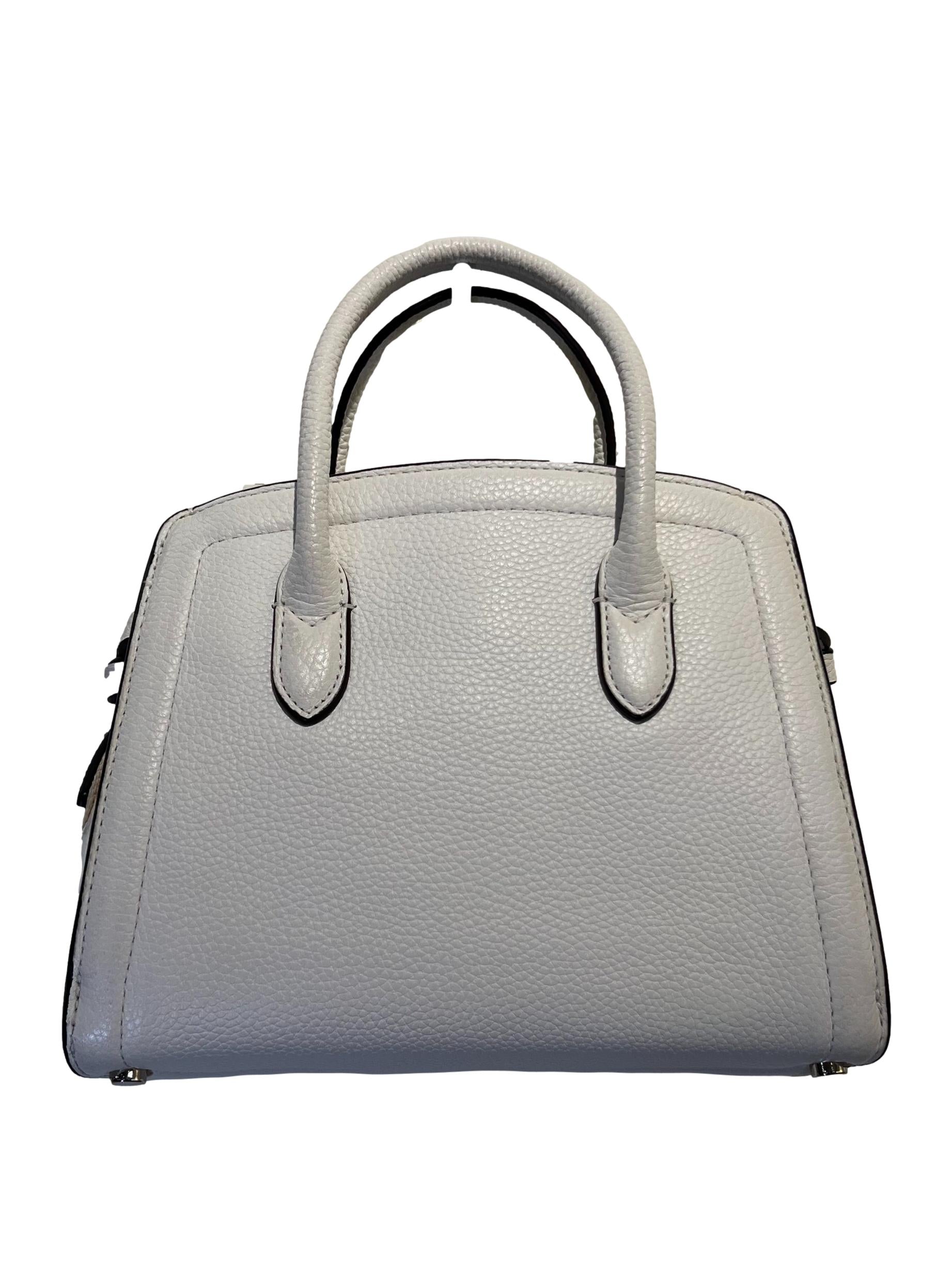 White Leather Kate Spade Knot Pebble Leather Mini Satchel Crossbody Bag CSN