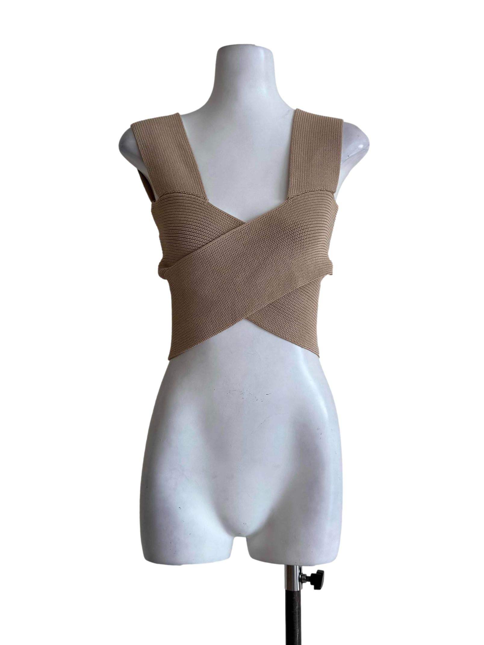 Peanut Brown Knitted Top