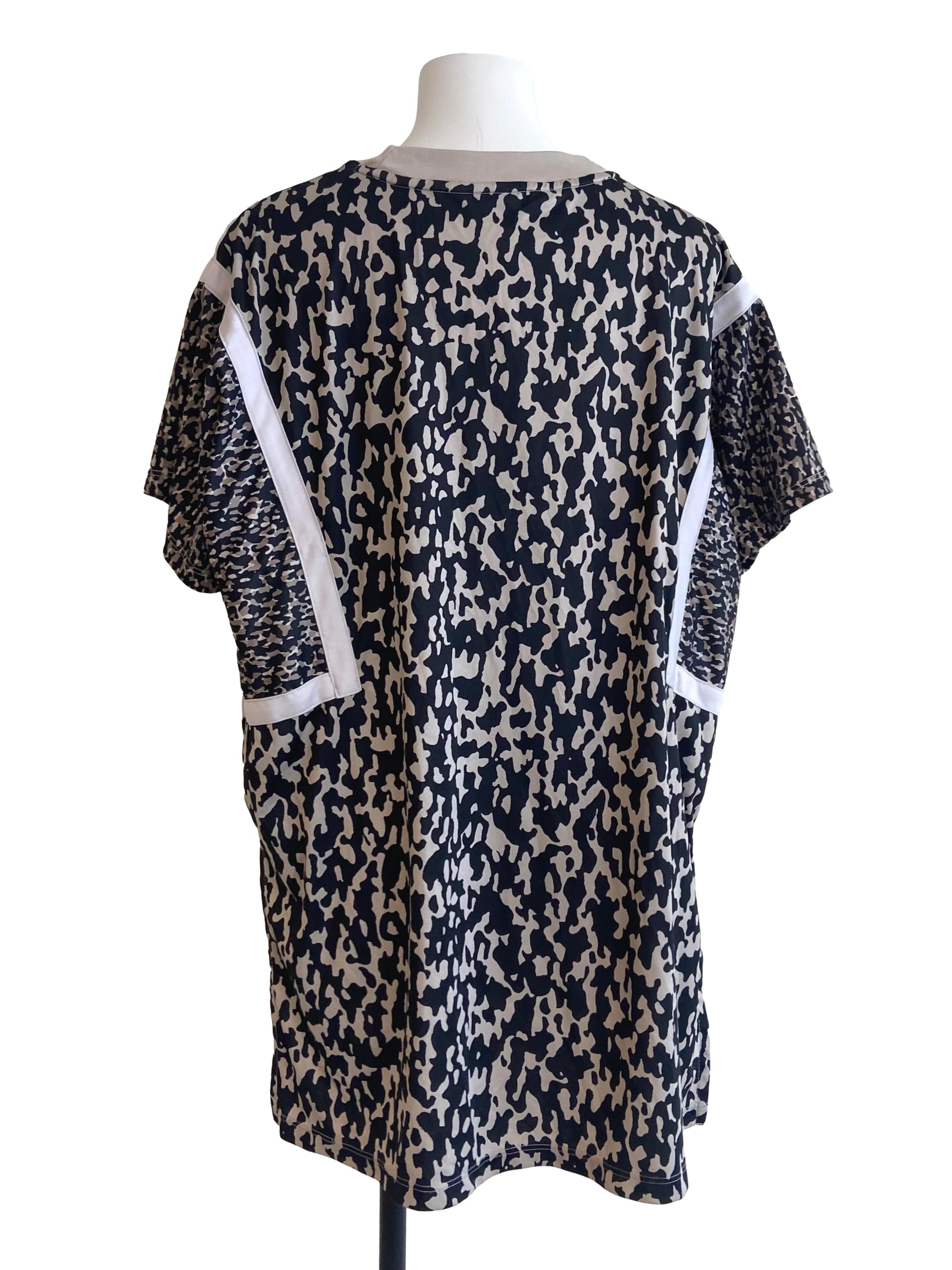 Leopard Print Boyfriend Camiseta Top