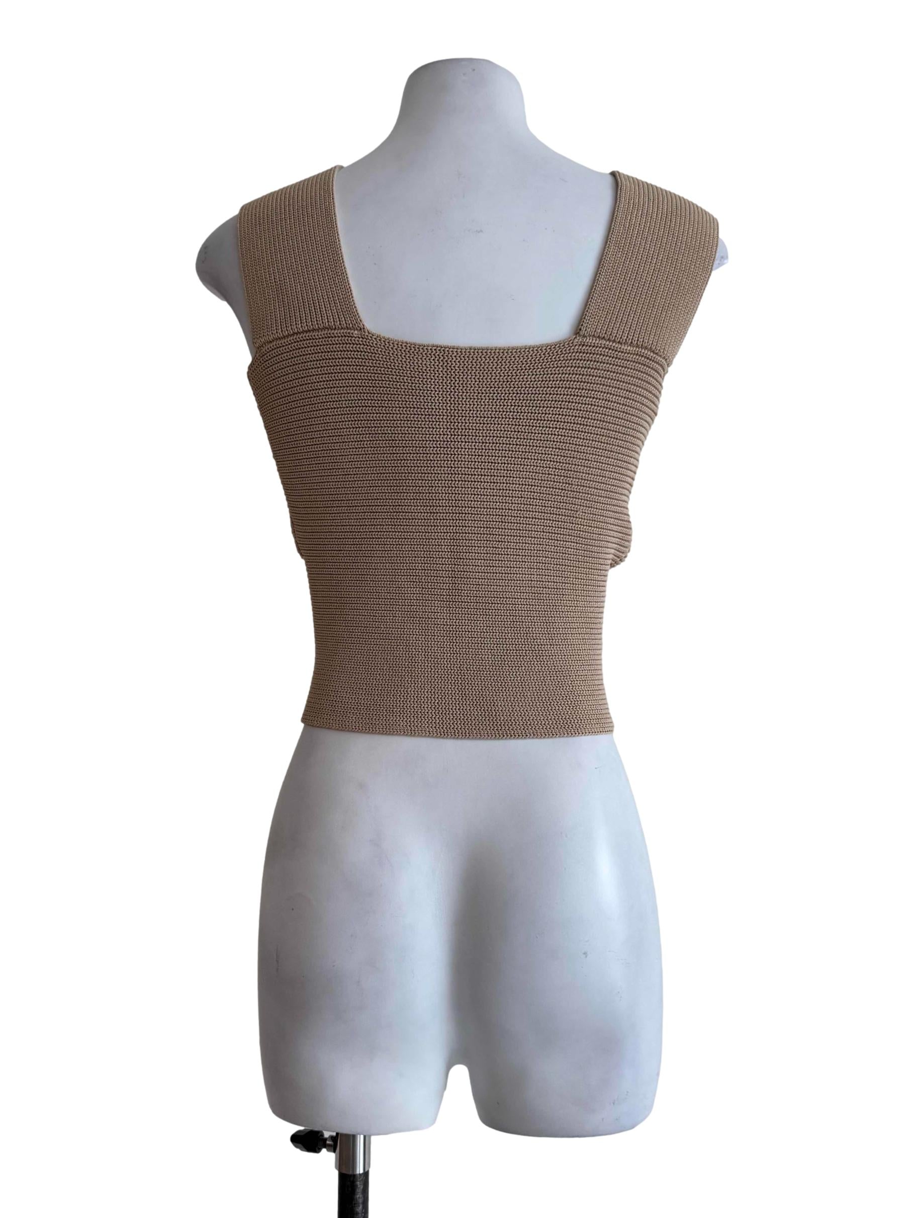 Peanut Brown Knitted Top
