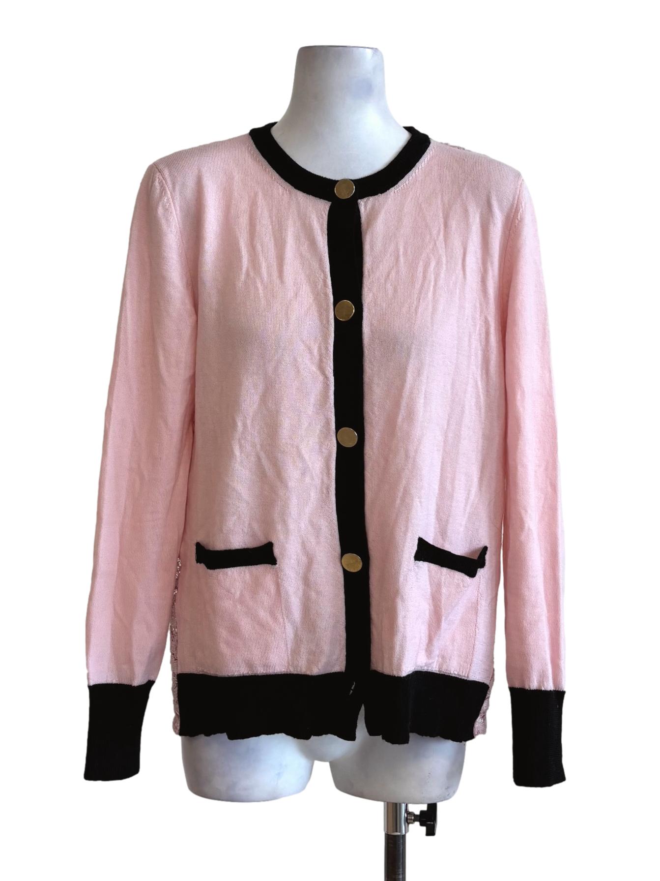 Pastel Pink Lace Cardigan