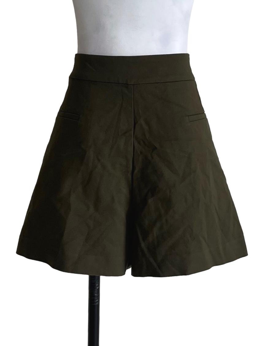 Moss Green Plain Shorts