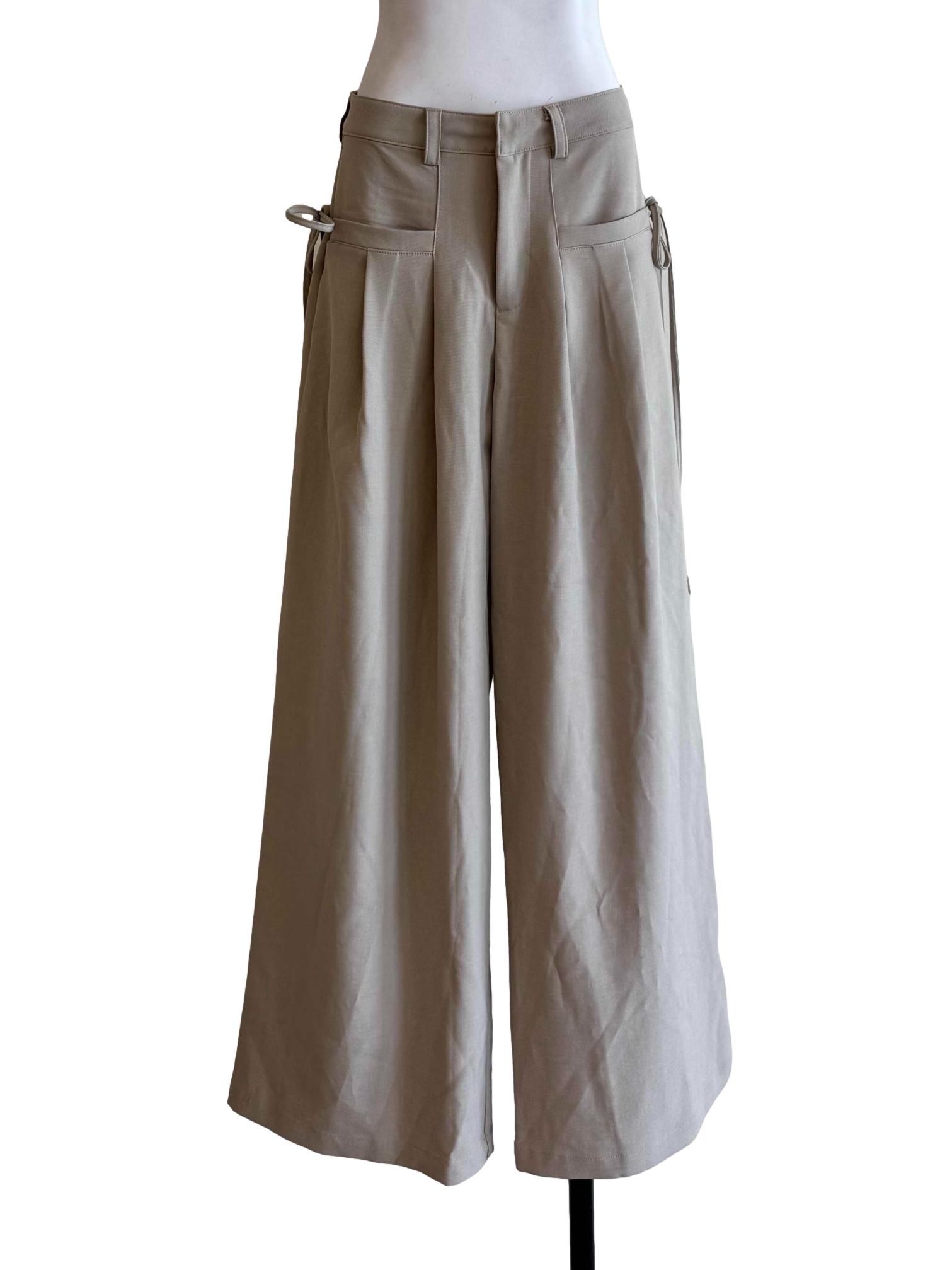 Sand Beige Palazzo Pants