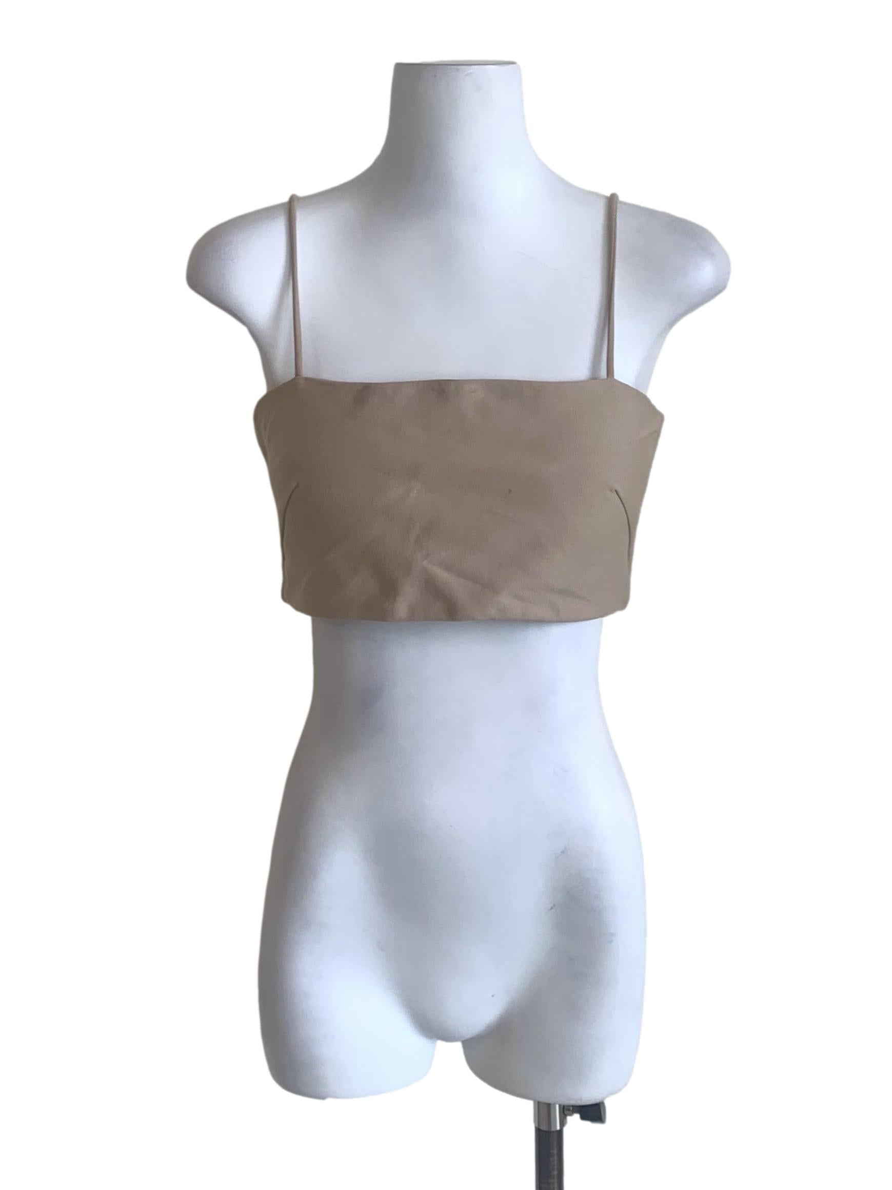Peanut Brown Spaghetti Strap Top LB