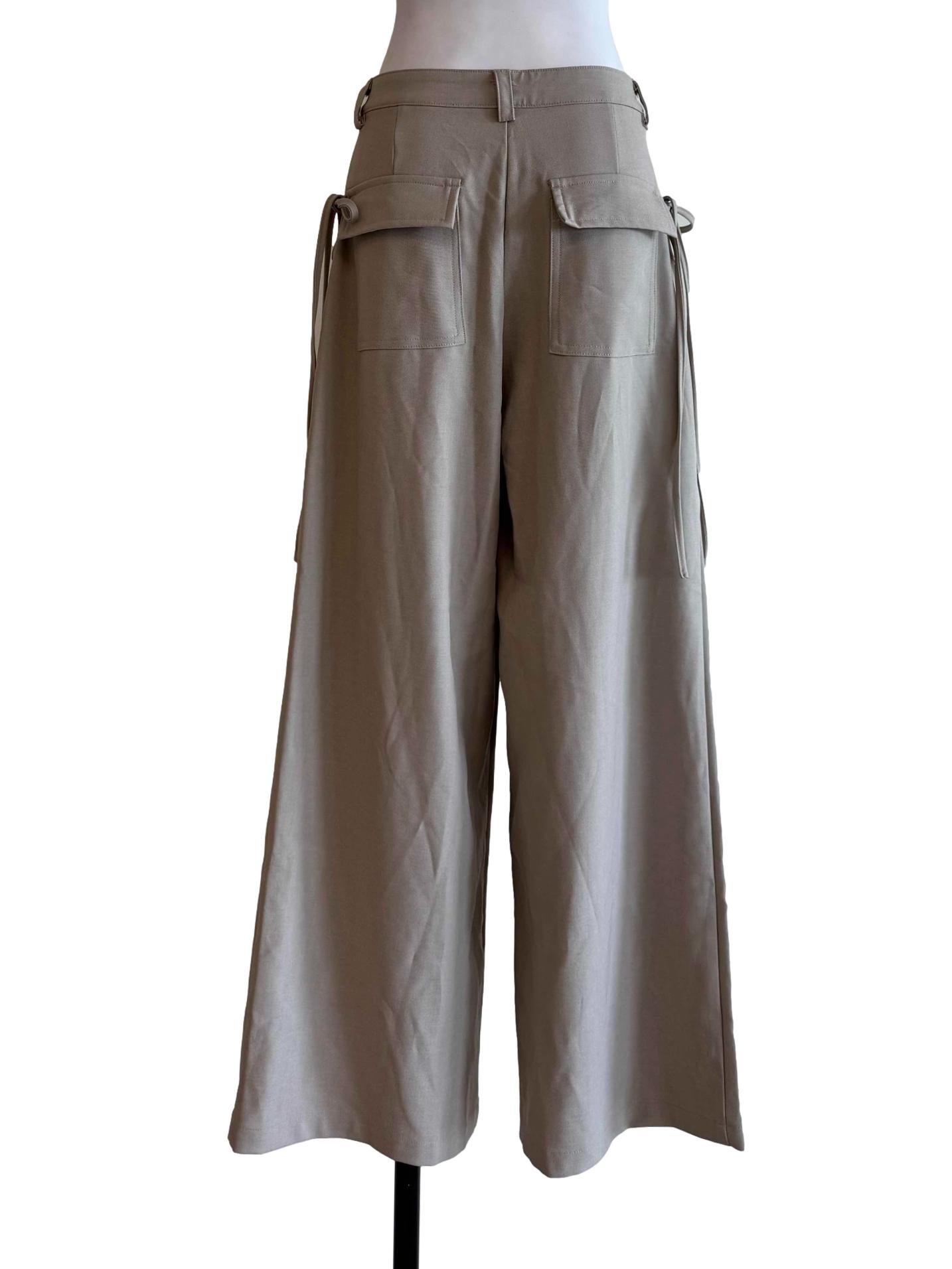 Sand Beige Palazzo Pants