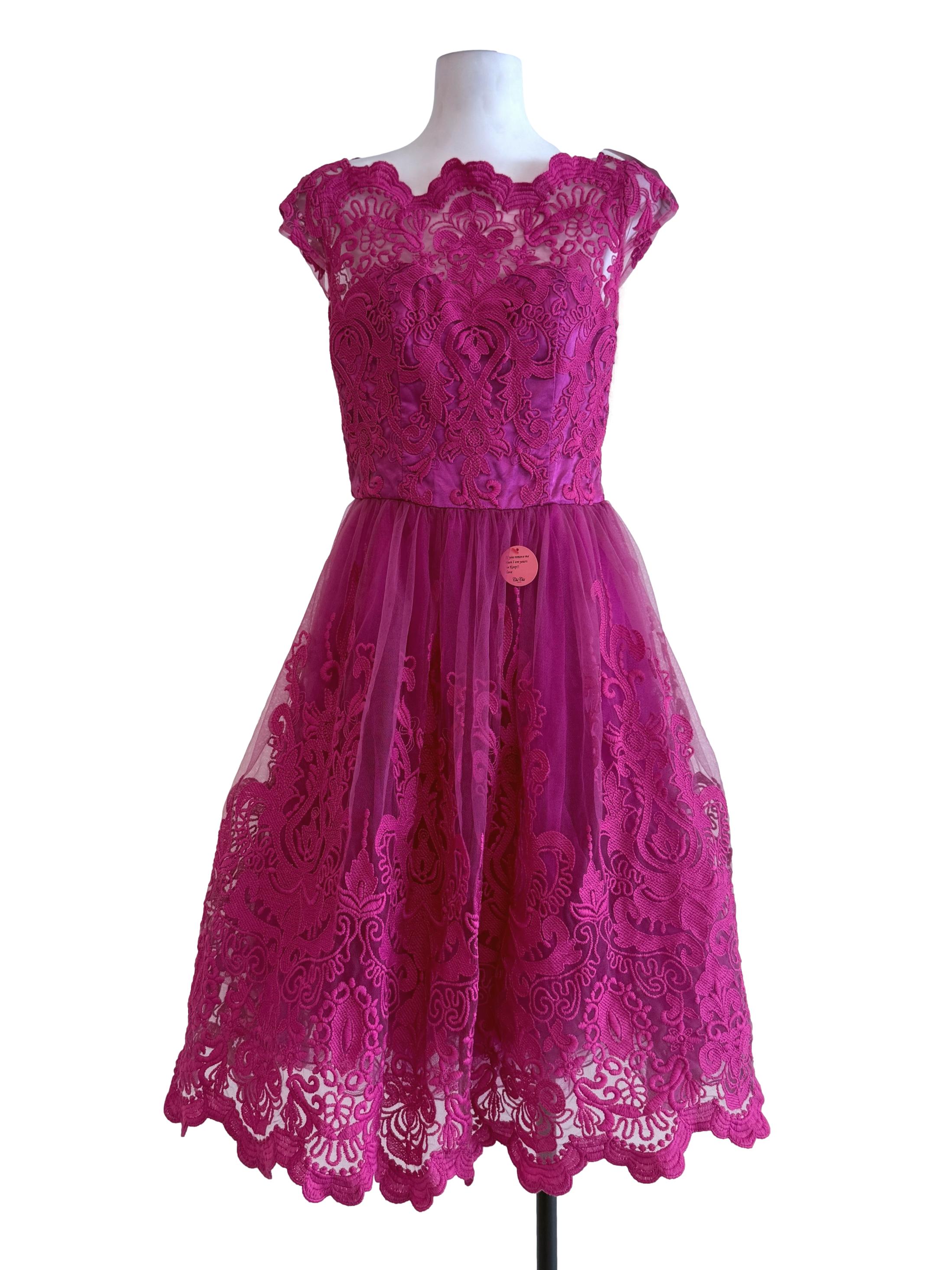 Pink Embroidered Nightgown Dress