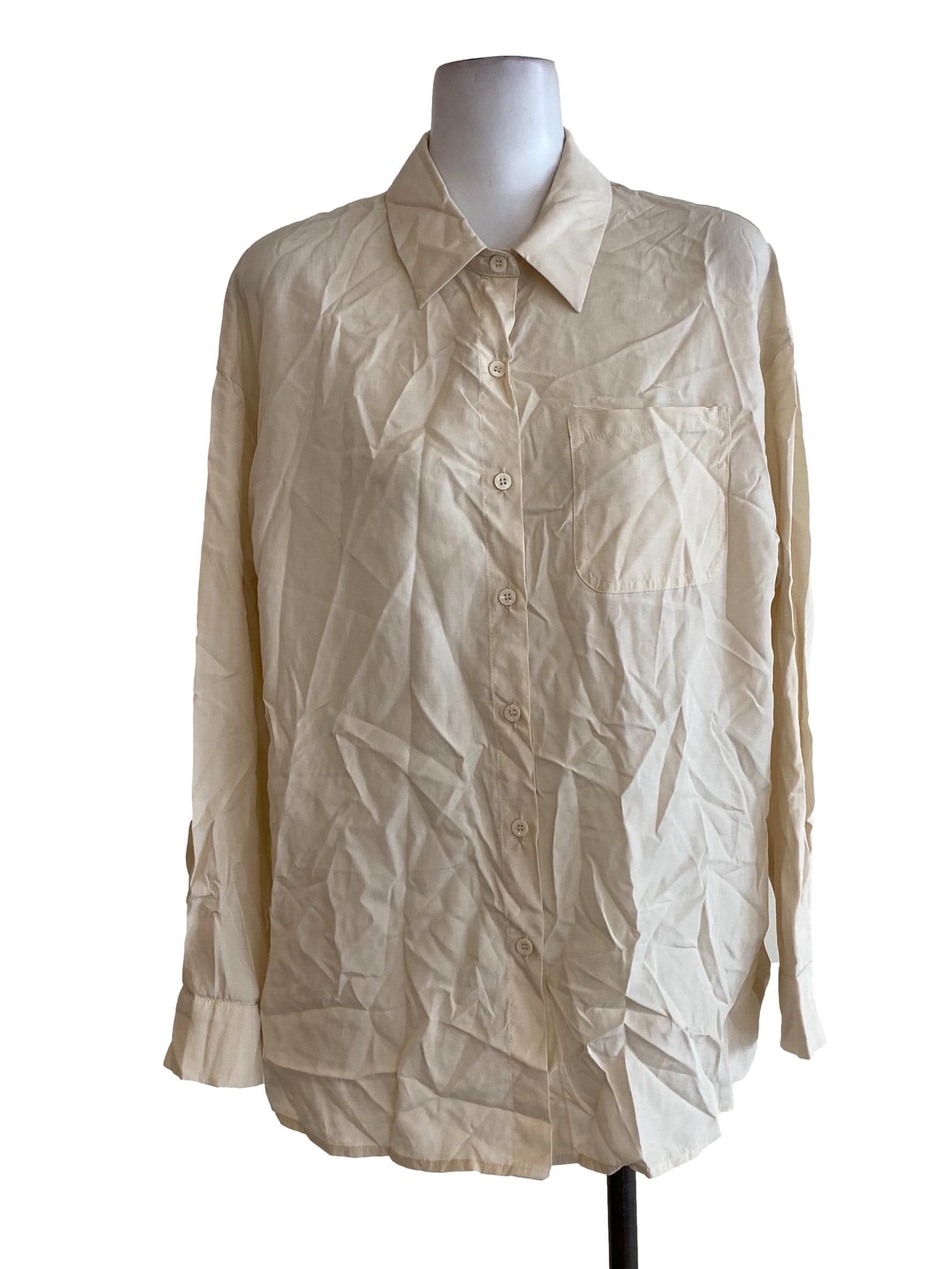 Light Yellow Button Down Top