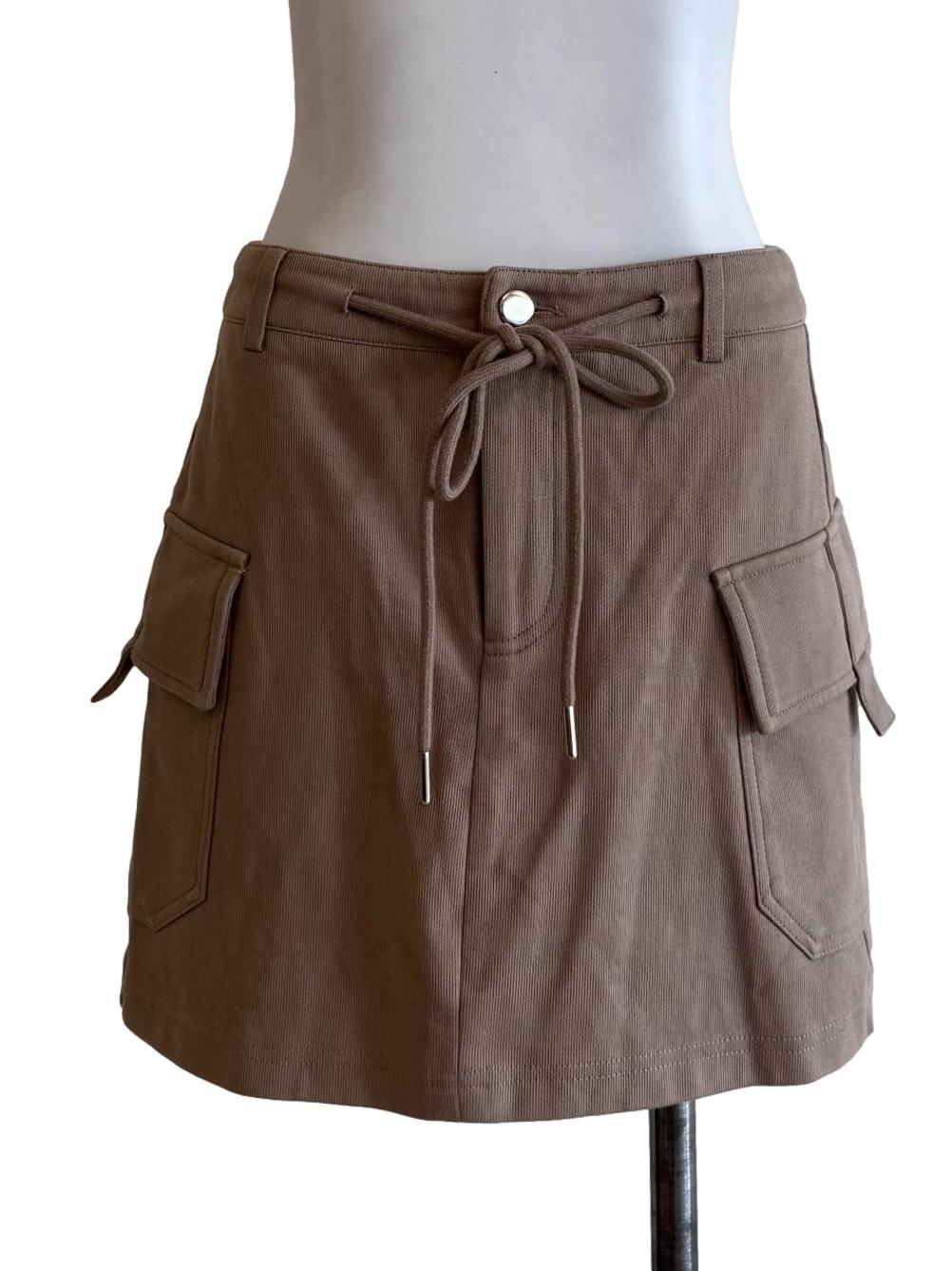 Soft Brown Mini Skirt
