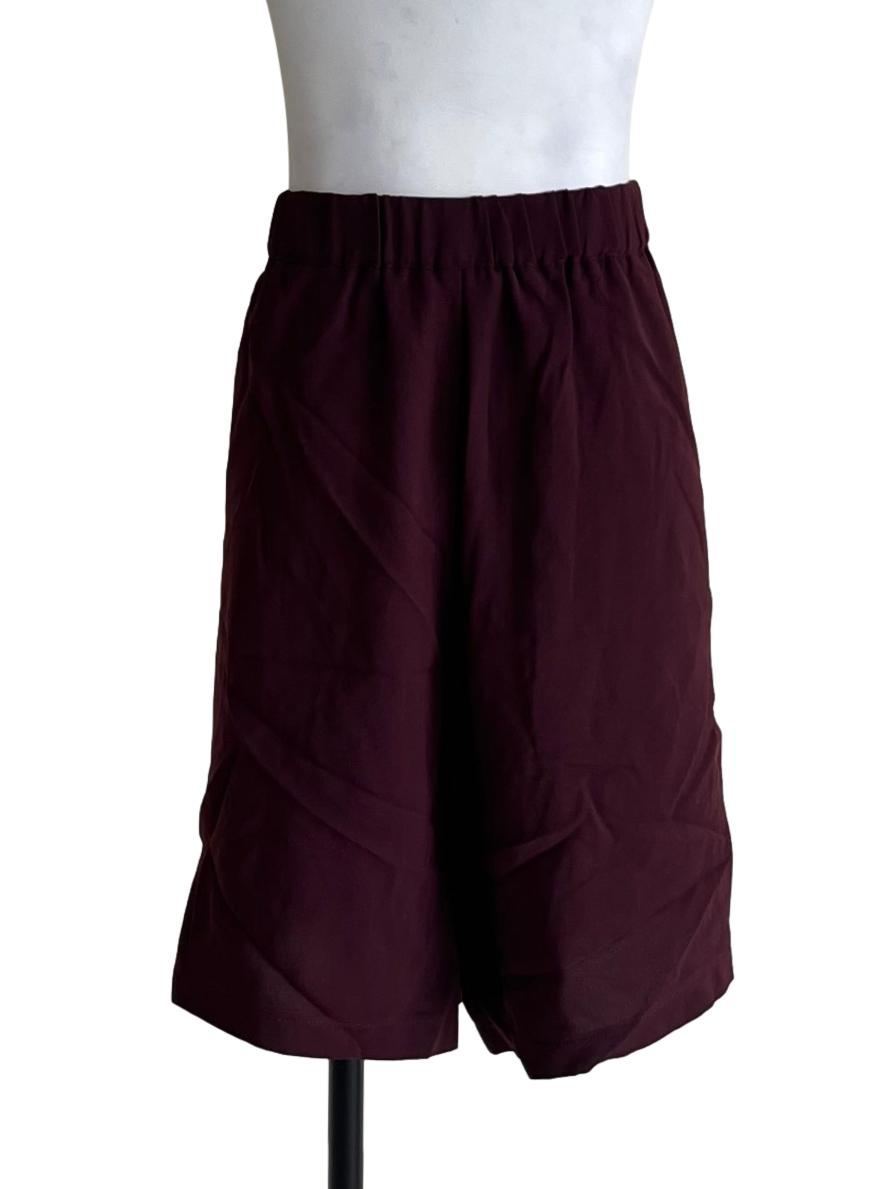 Sangria Purple Plain Shorts