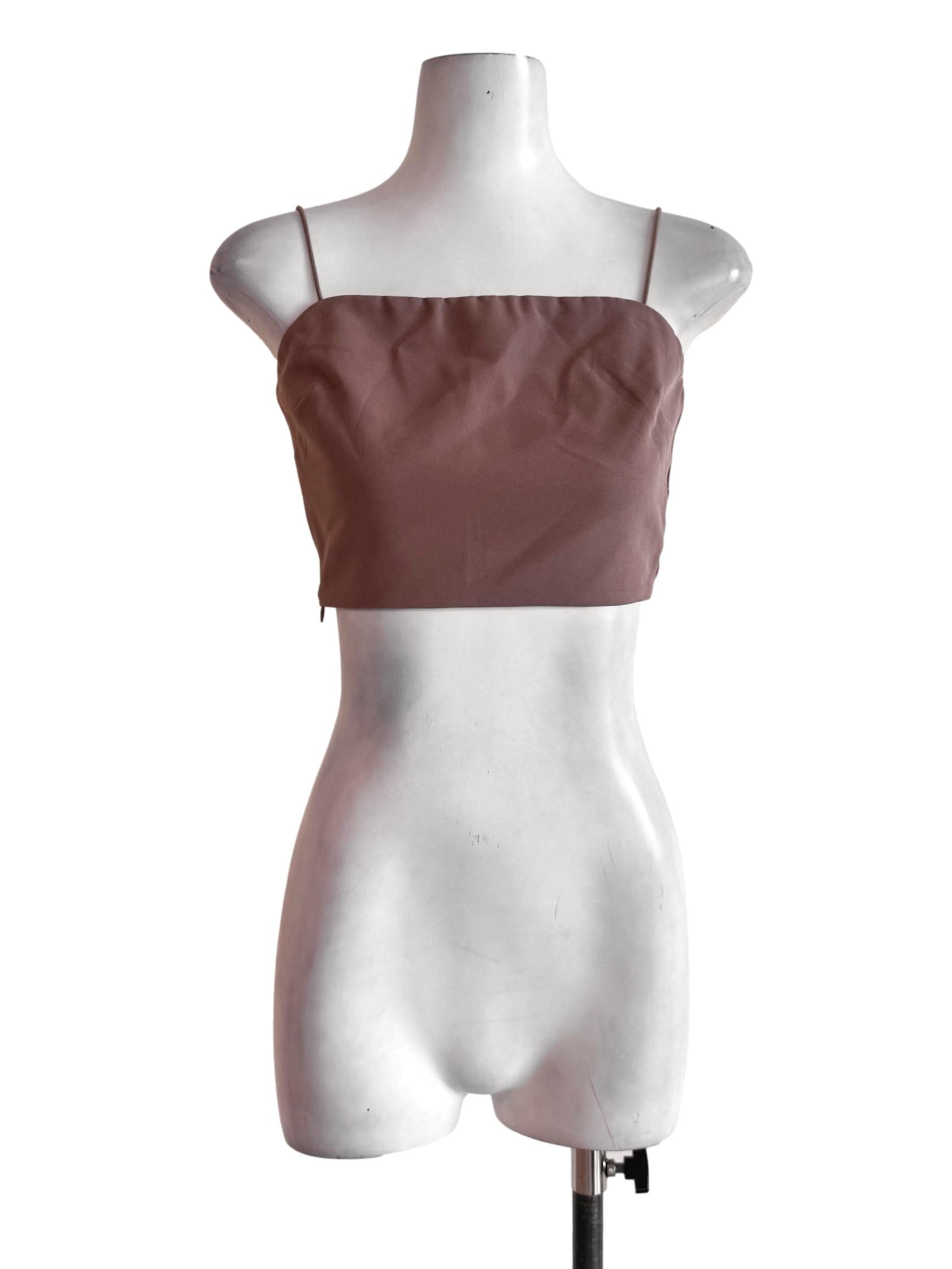 Brown Plain Cami Top