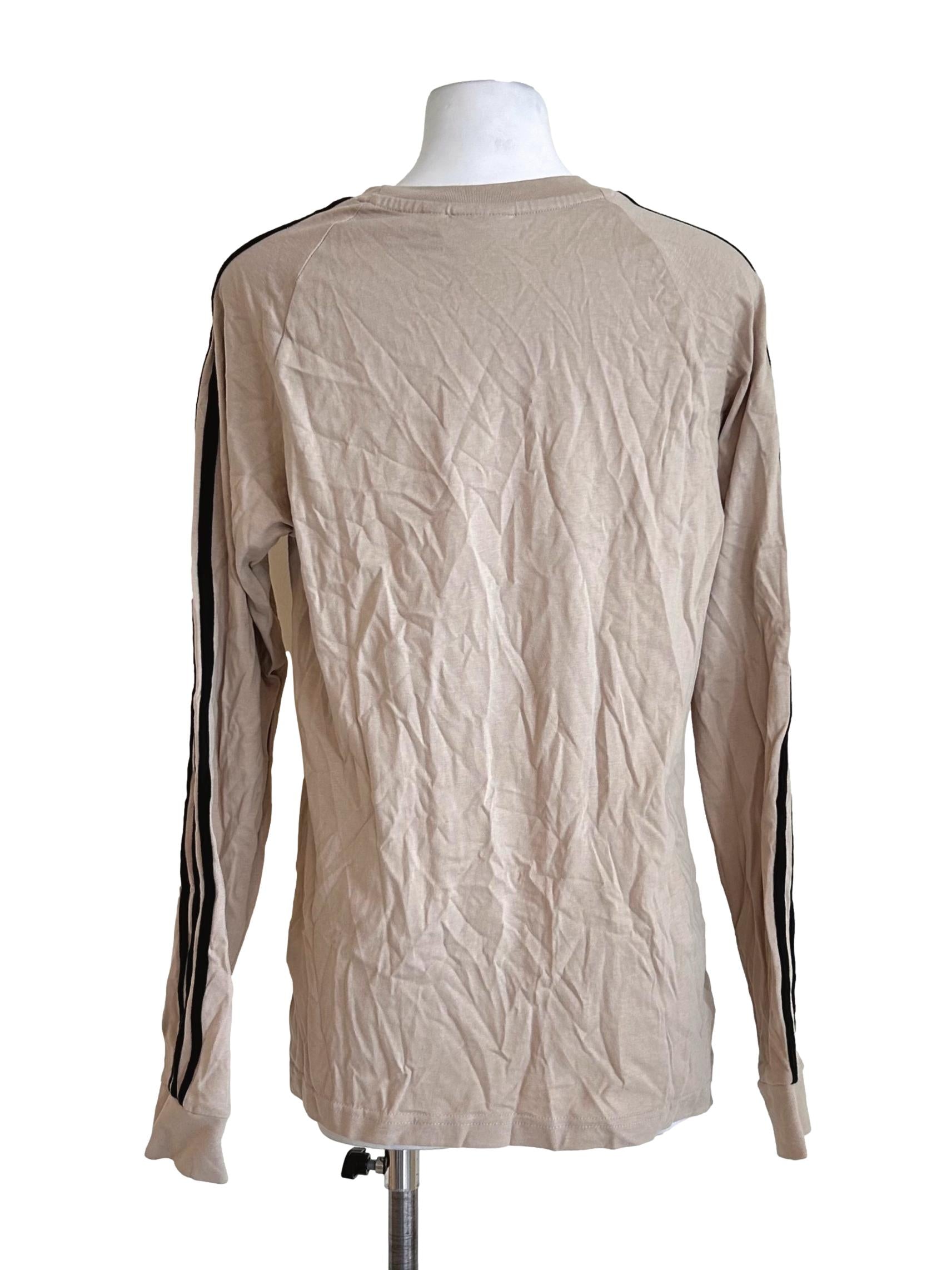 Beige Adidas Long Sleeve Tee
