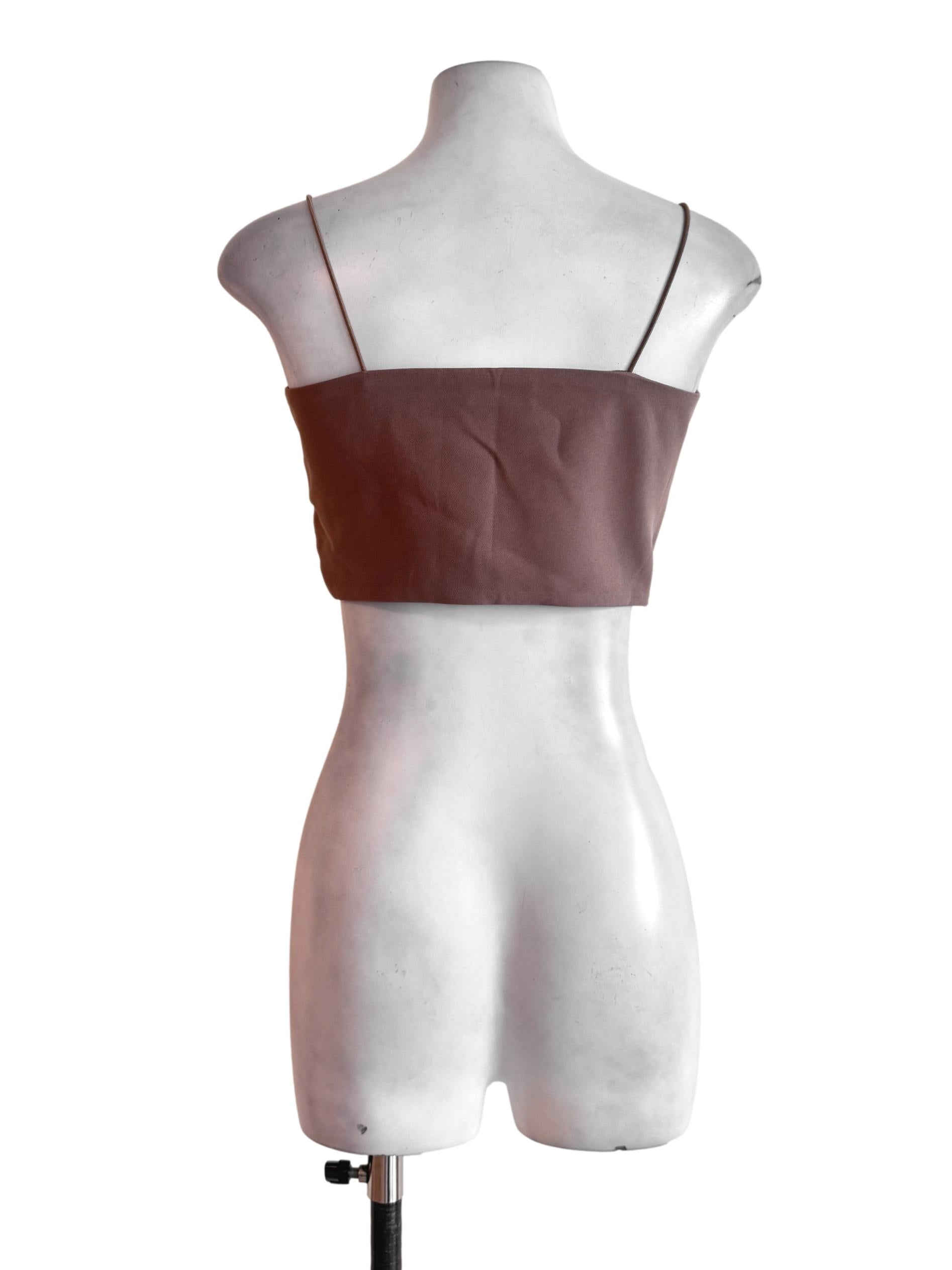 Brown Plain Cami Top