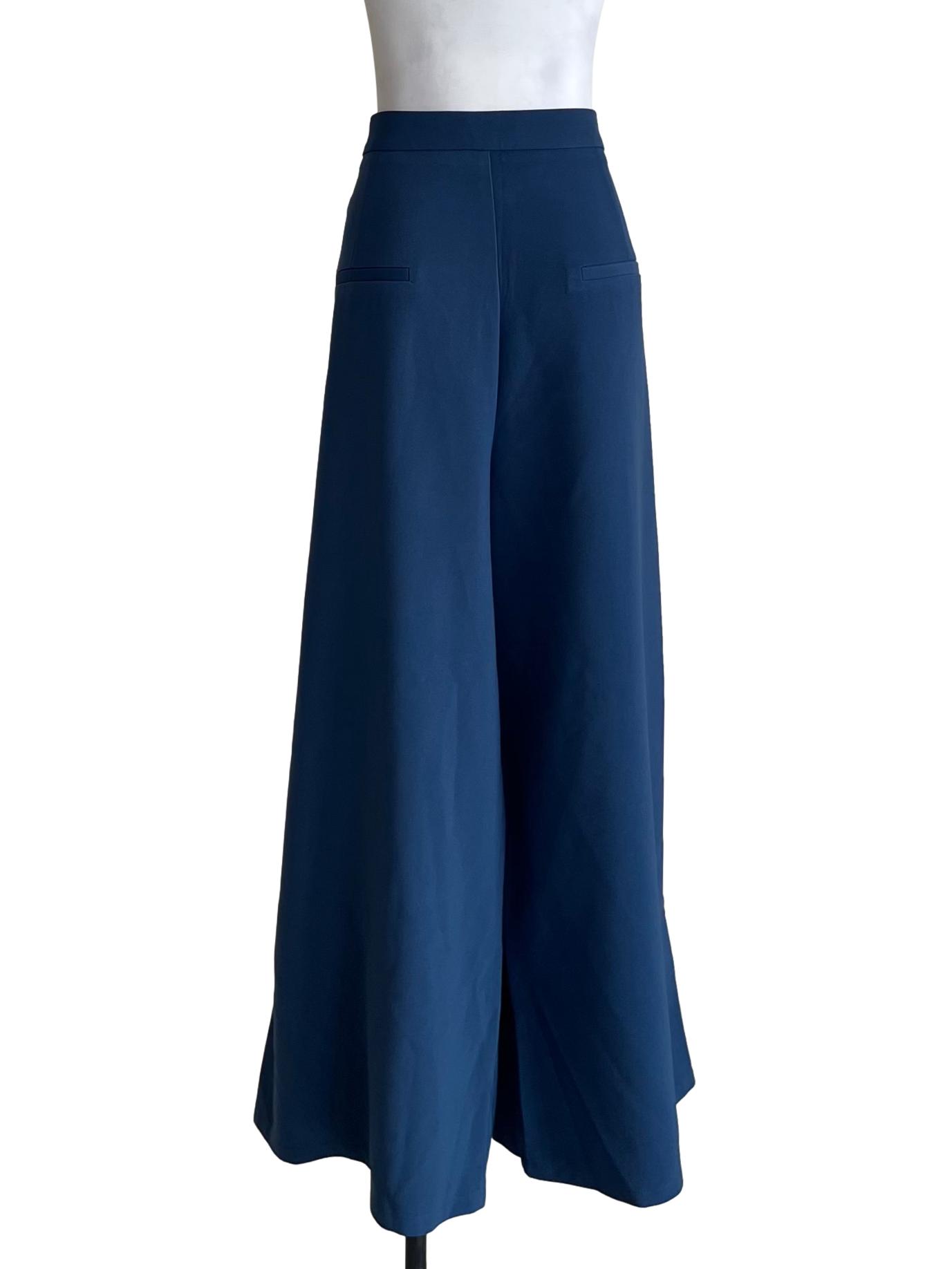 Aegean Blue Plain Formal Pants