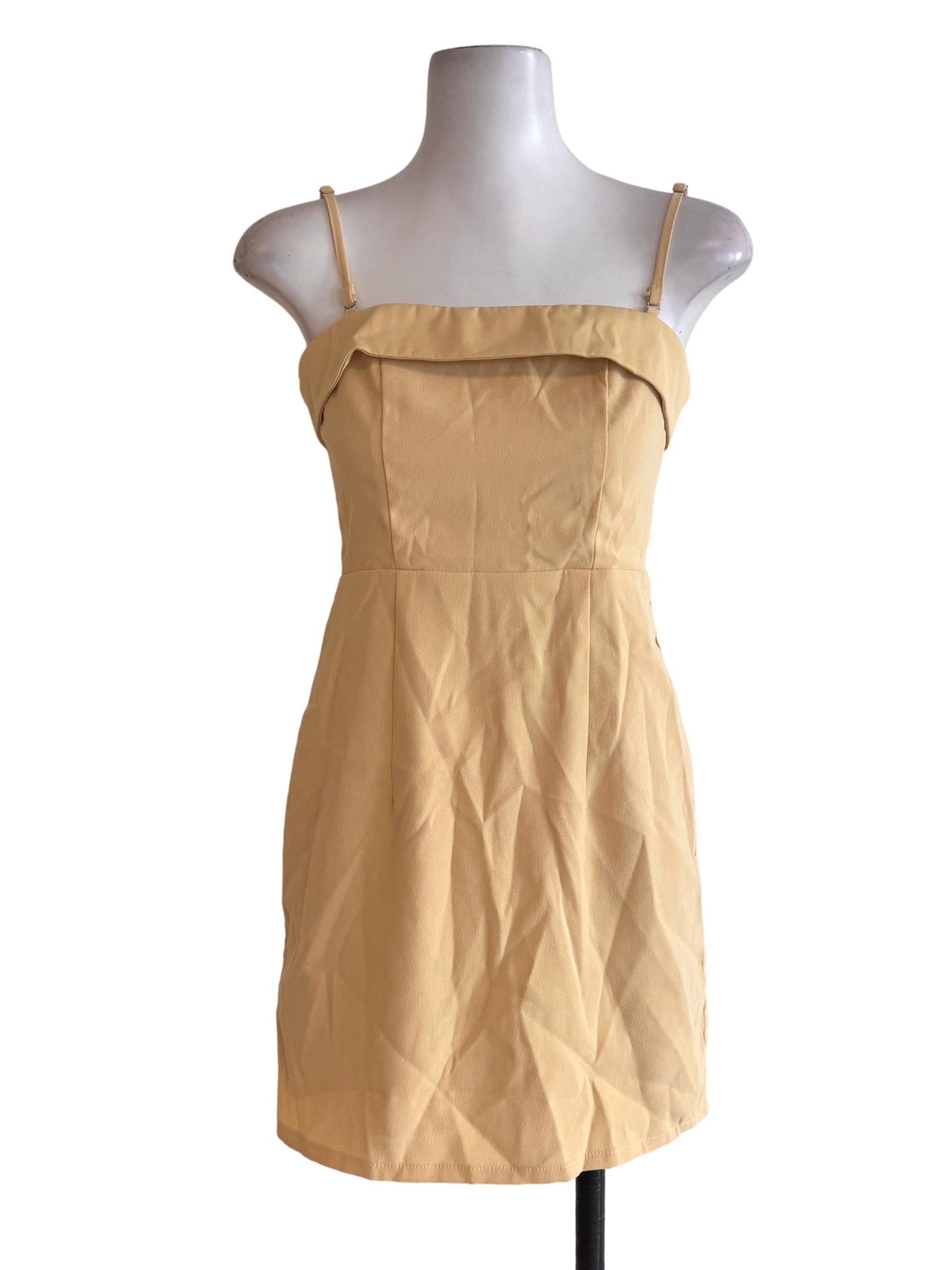 Banana Yellow Sleeveless Dress YHF