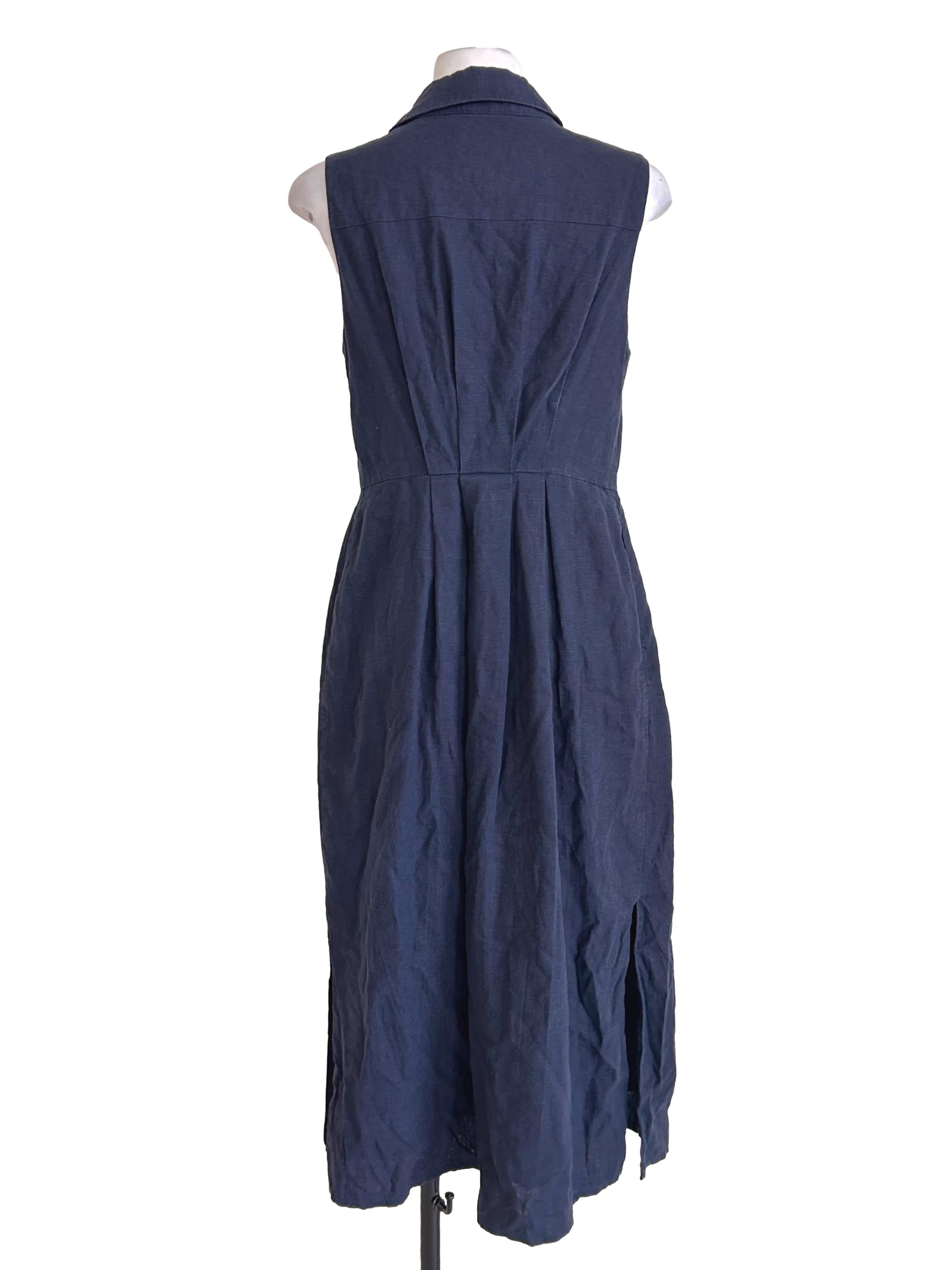 Linen Pleated Shirt Dress OSN