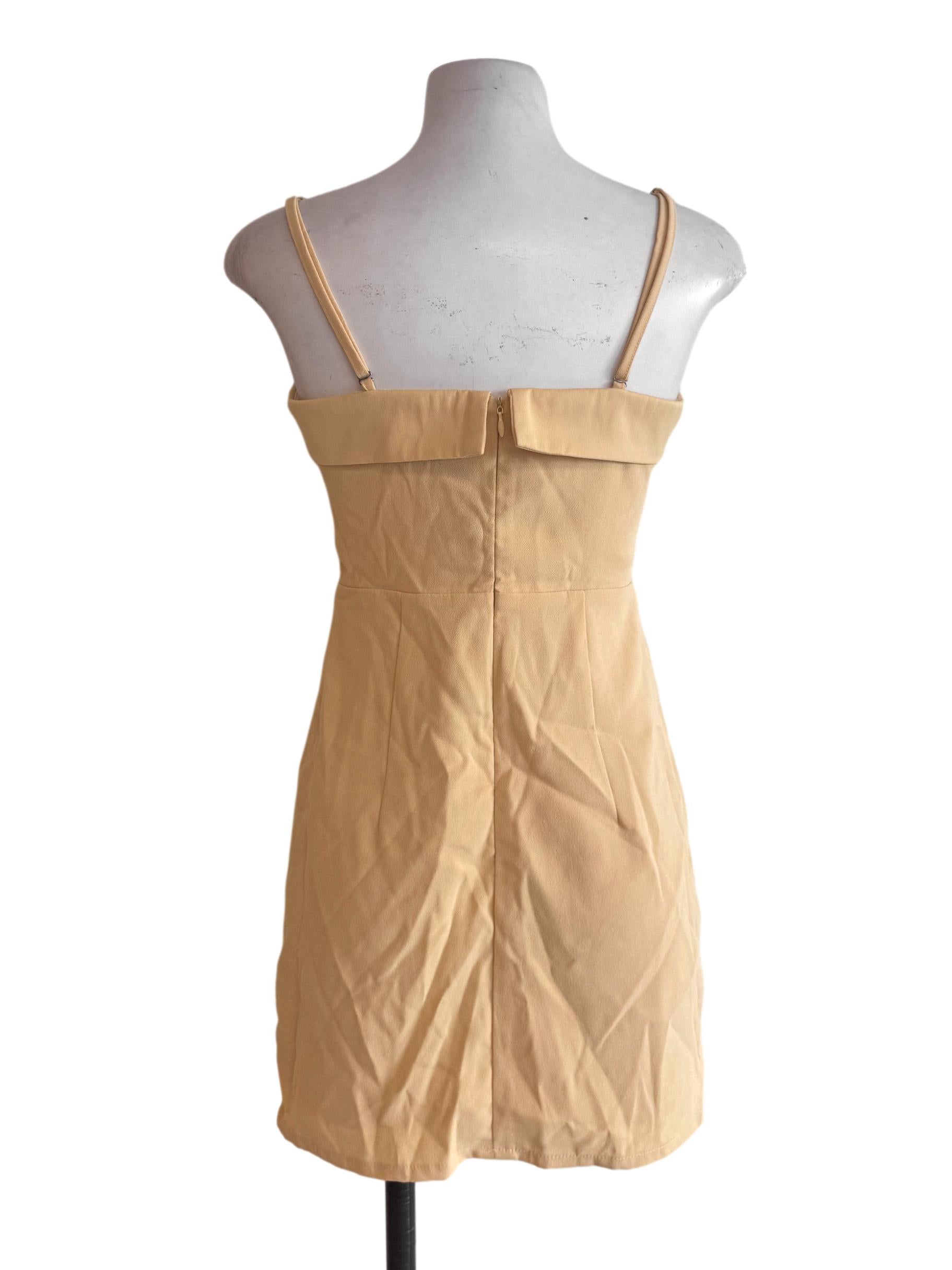 Banana Yellow Sleeveless Dress YHF