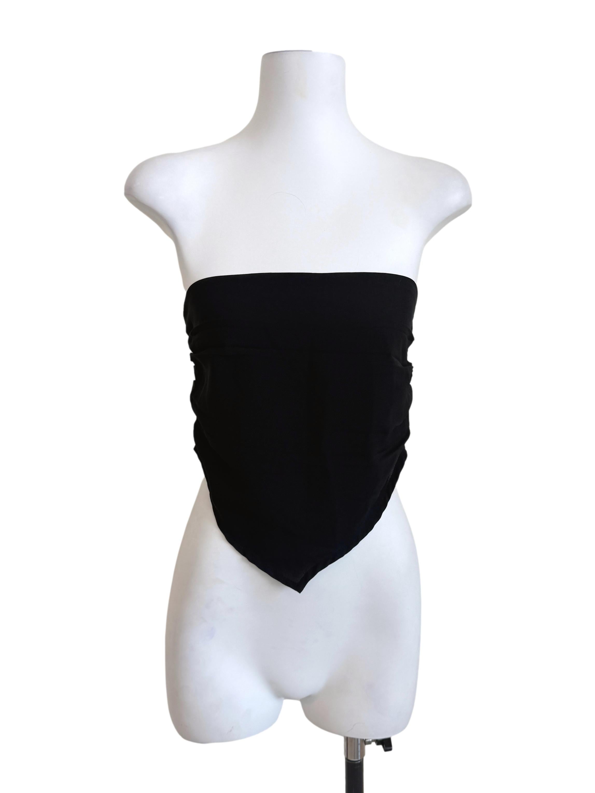 Black Strapless Top TTR