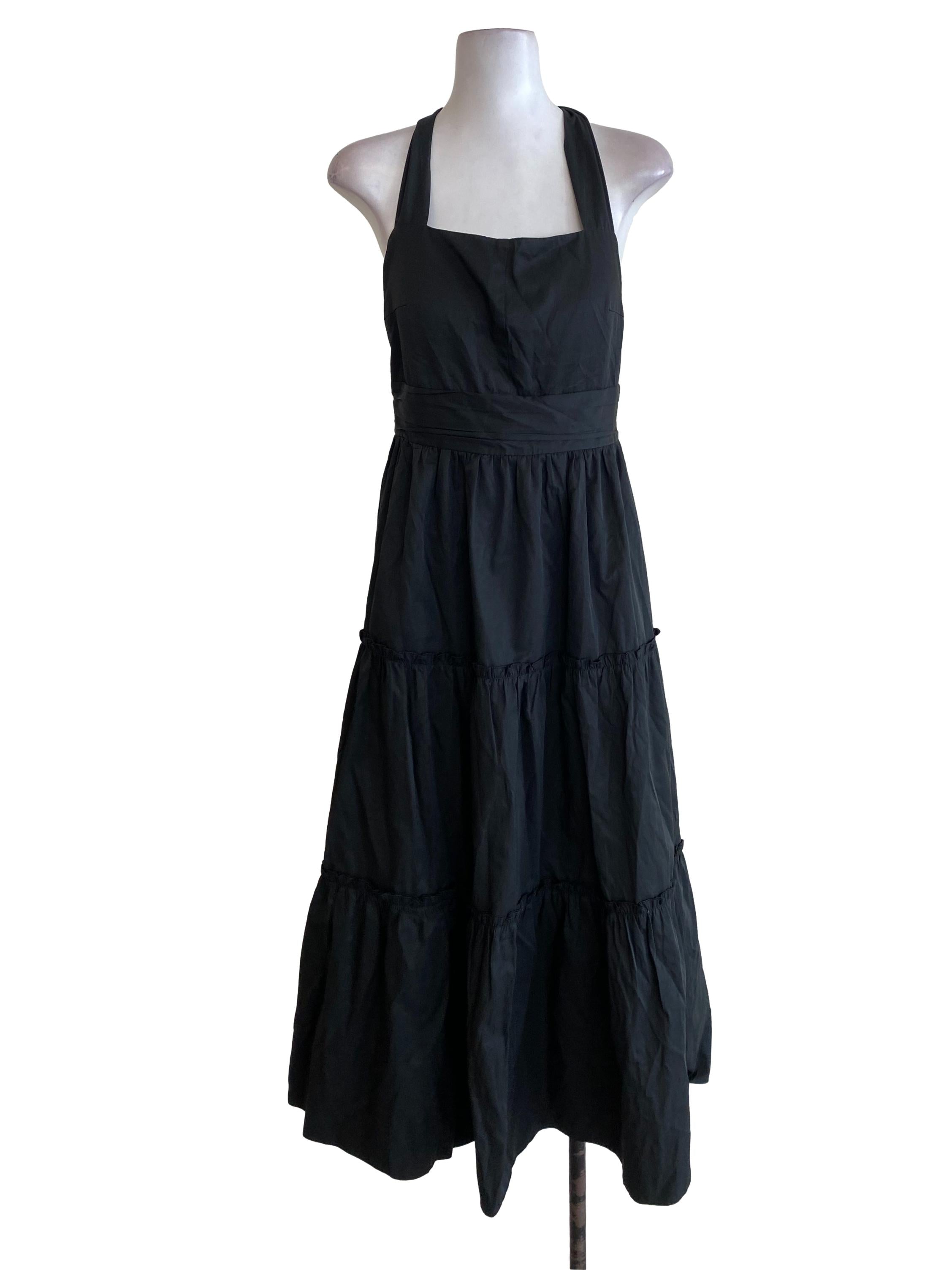 Black Drop Waist Dress LB