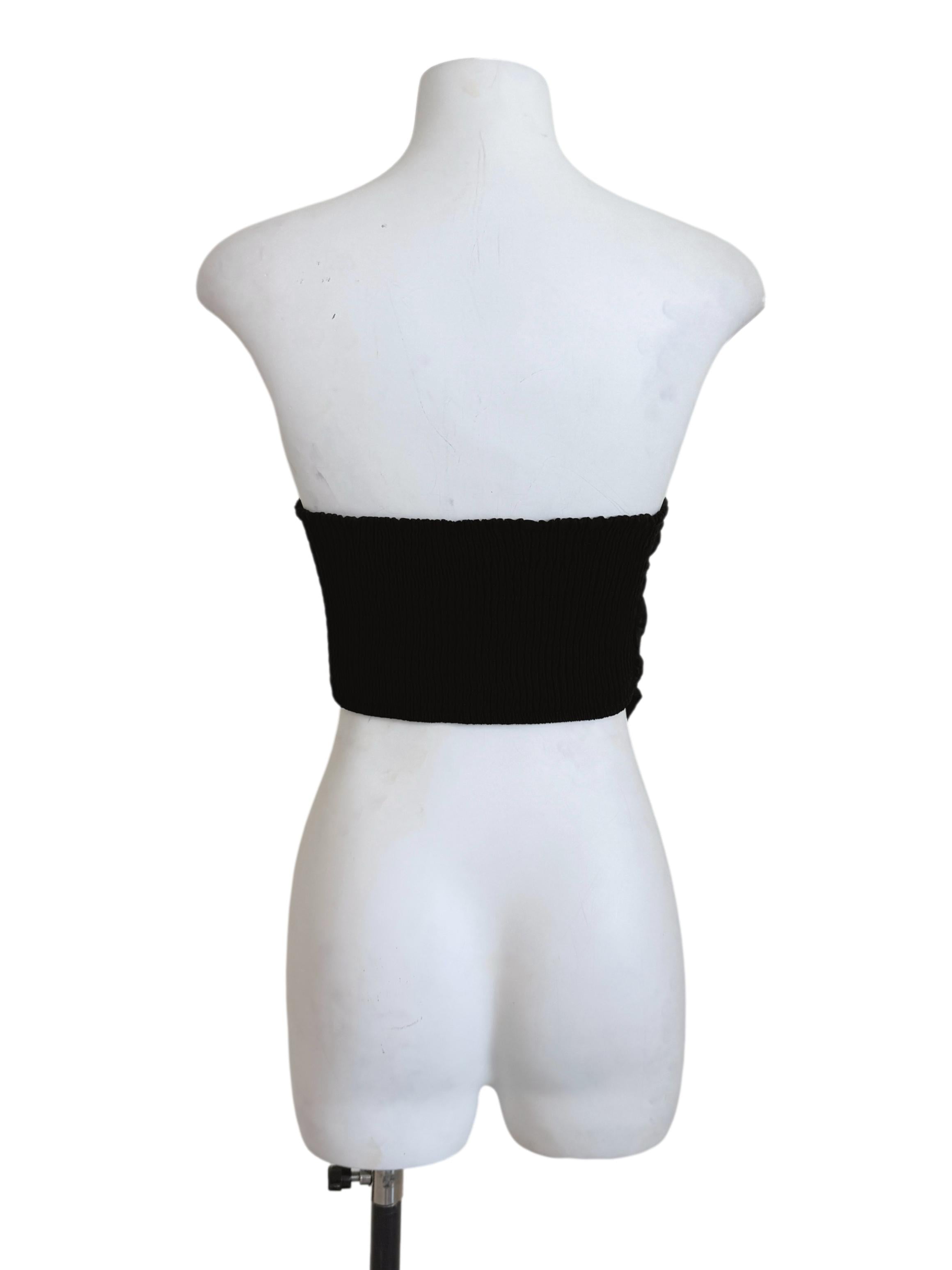 Black Strapless Top TTR