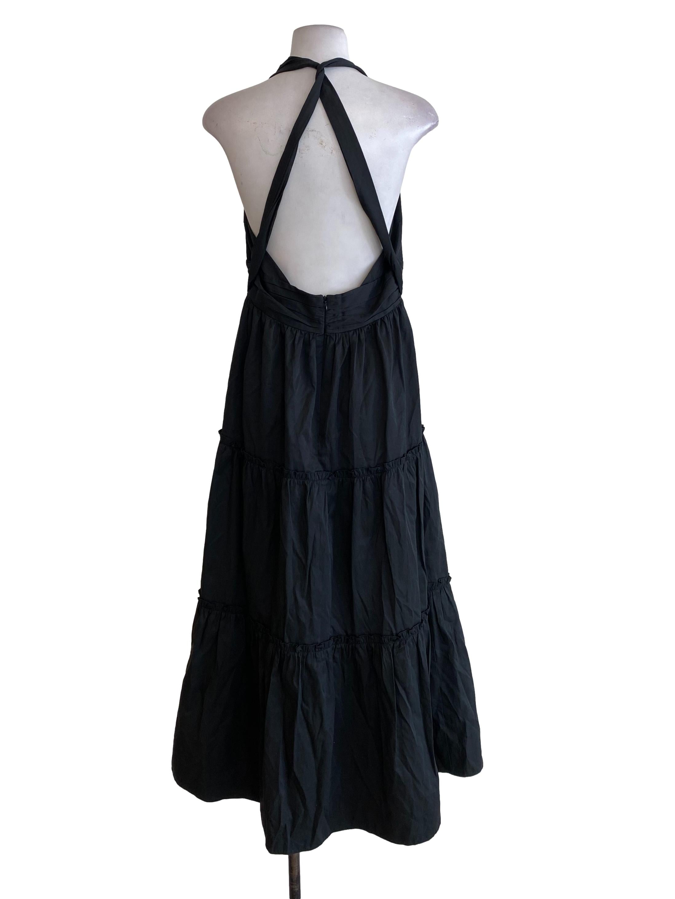 Black Drop Waist Dress LB