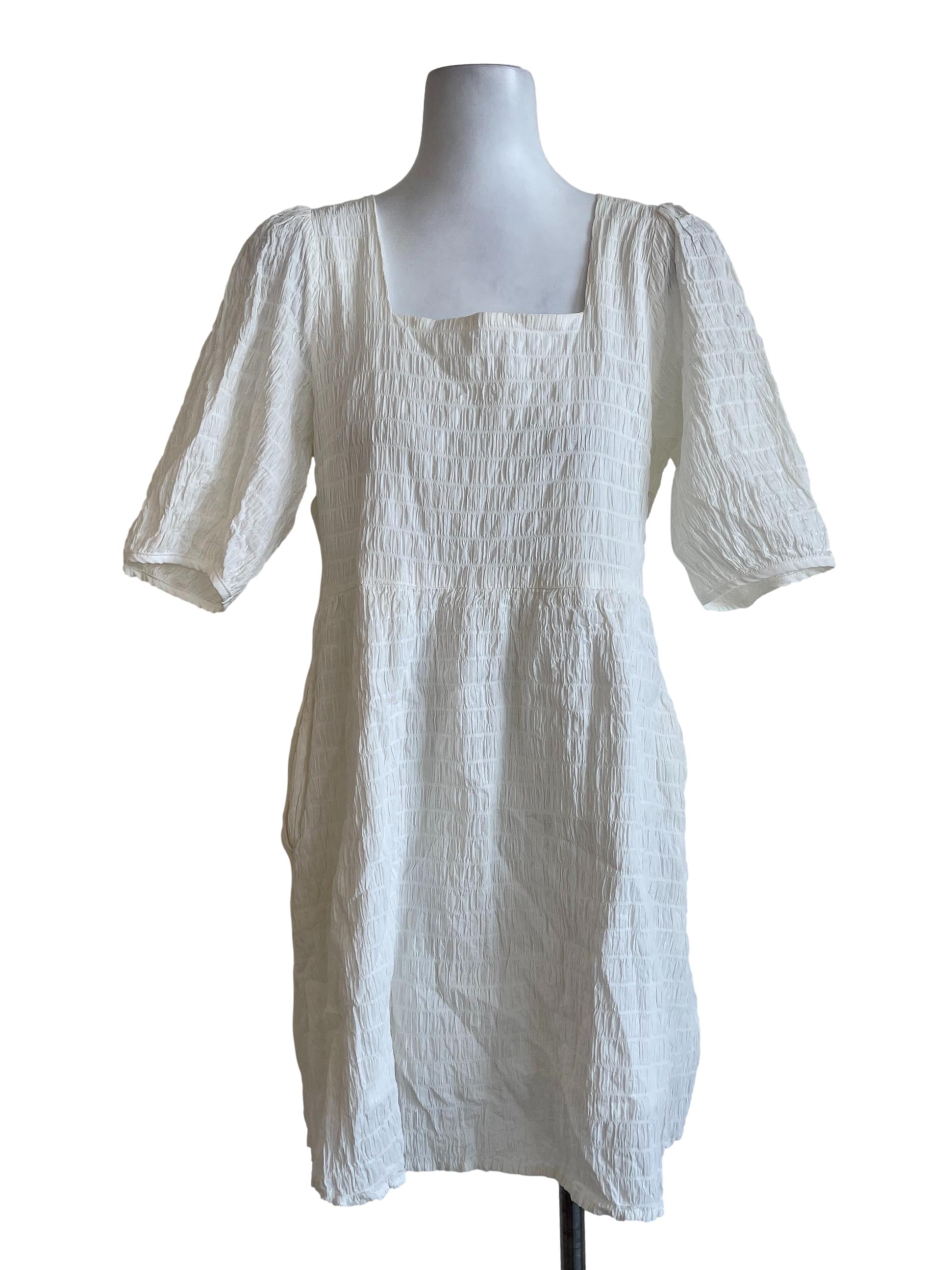 White Lantern Strapless Dress
