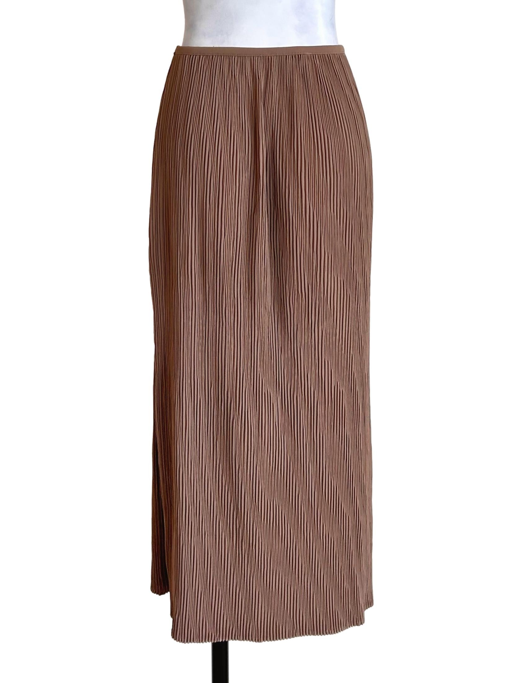 Pleated Column Midi Skirt OSN
