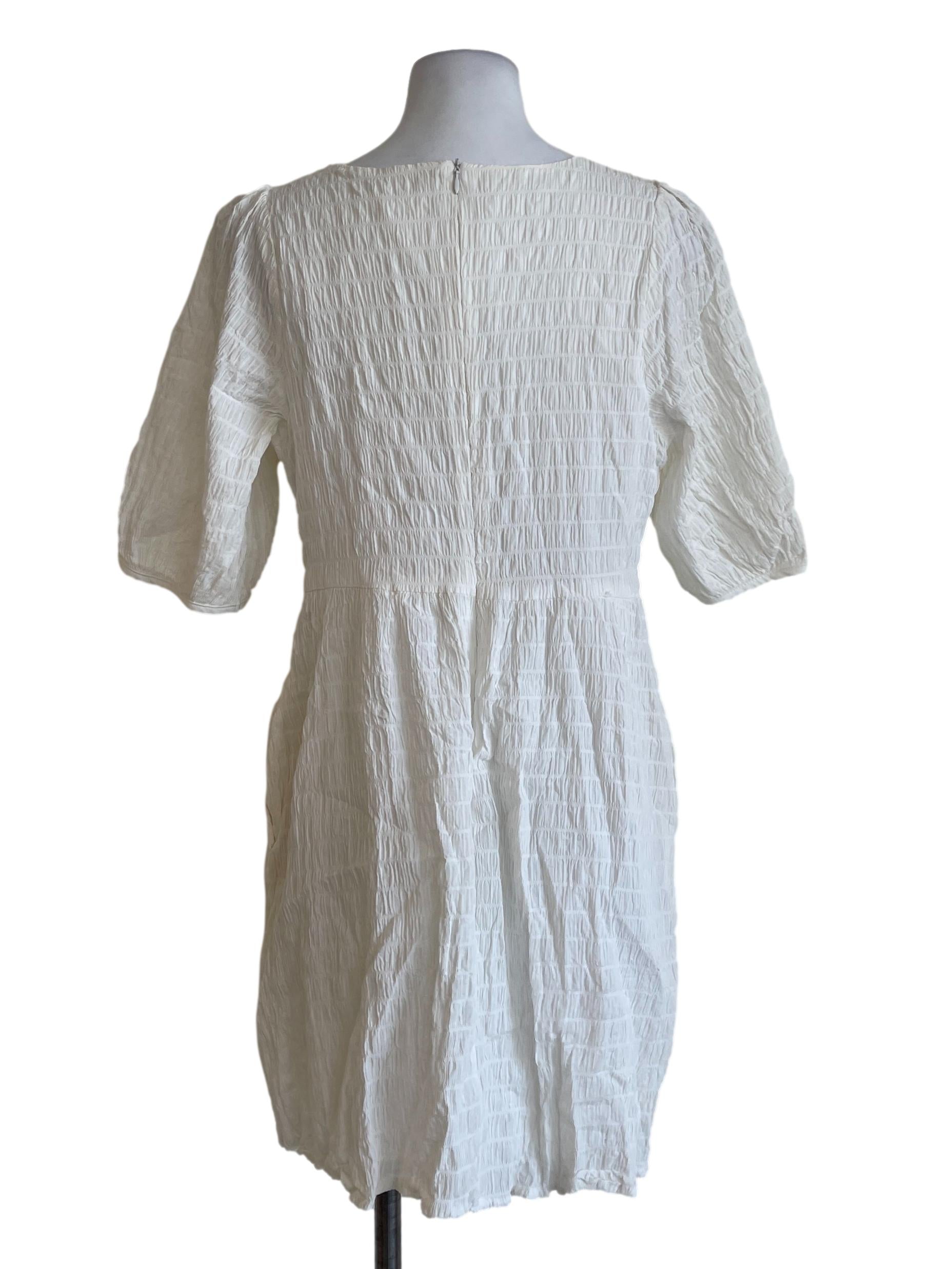 White Lantern Strapless Dress