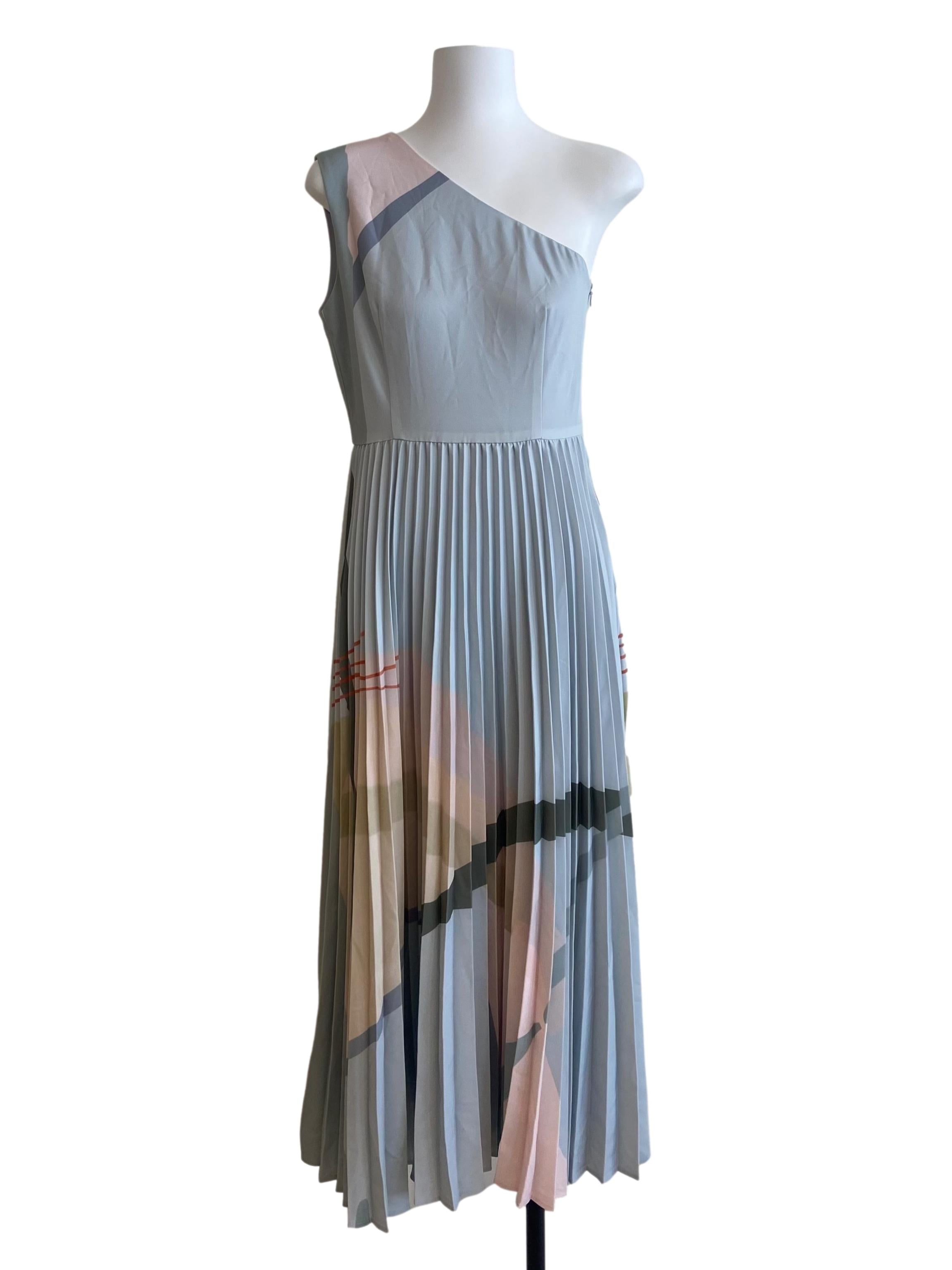 Blue Mountains One-Shoulder Pleated Dress OSN