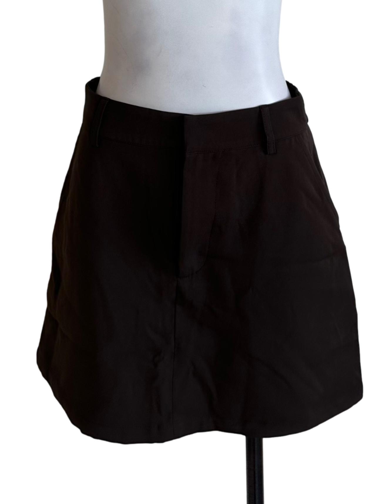 Oak Brown Casual Skorts